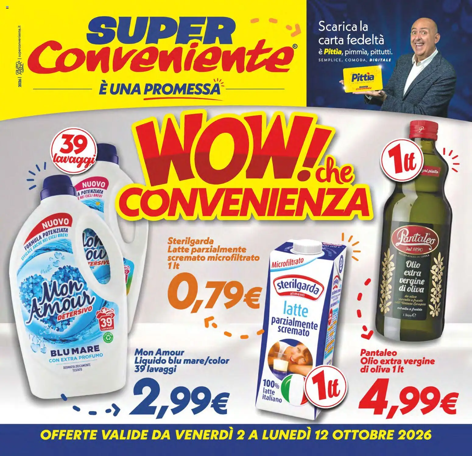 Volantino SuperConveniente del 02/10/2026 | Pagina: 1 | Prodotti: Olio, Olive, Olio extra vergine, Piatto