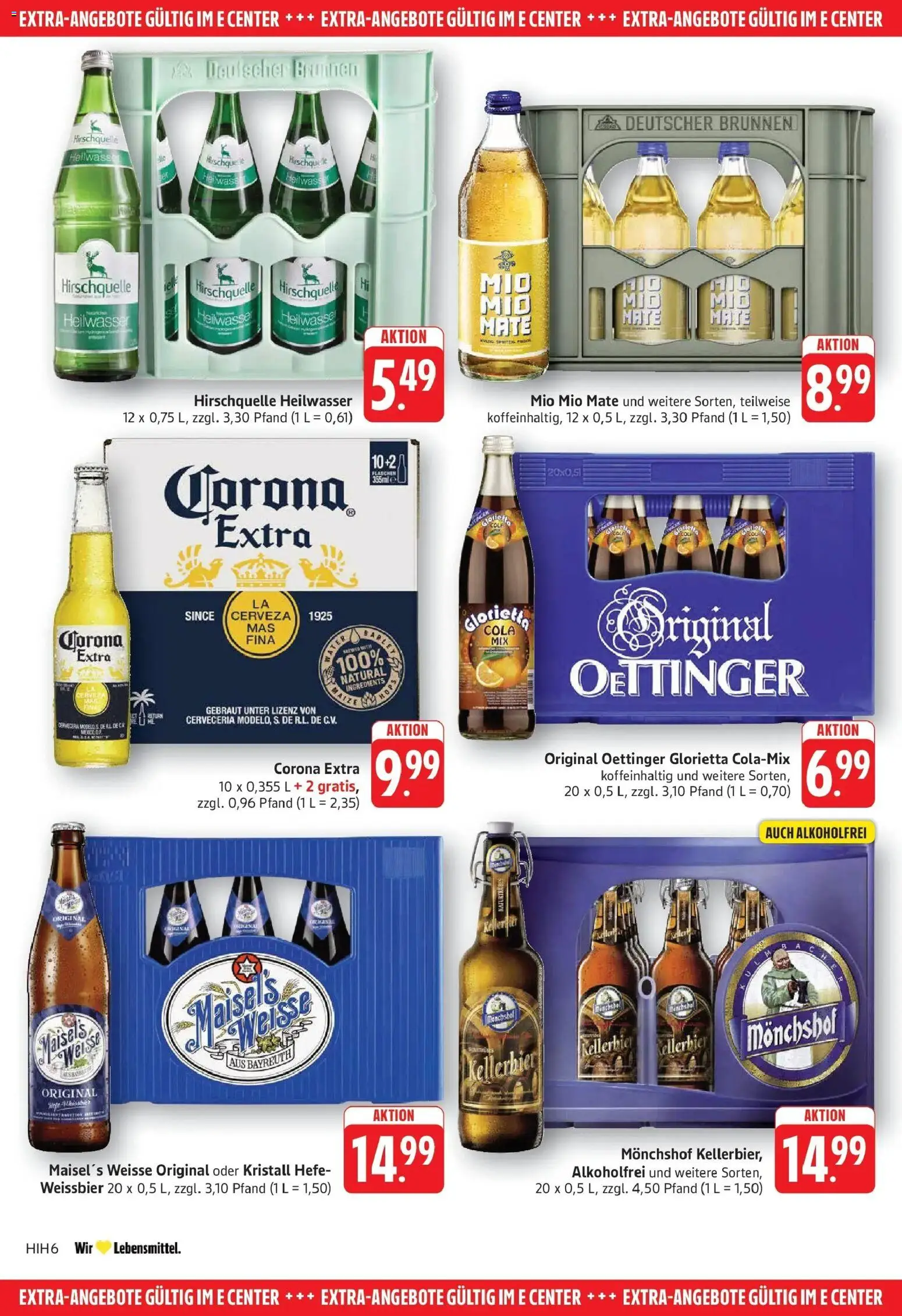 Edeka Prospekt Göppingen (ab 24.08.2026) » Angebote Online | Seite: 26 | Produkte: Cola, Weißbier, Mio mio mate, Oettinger