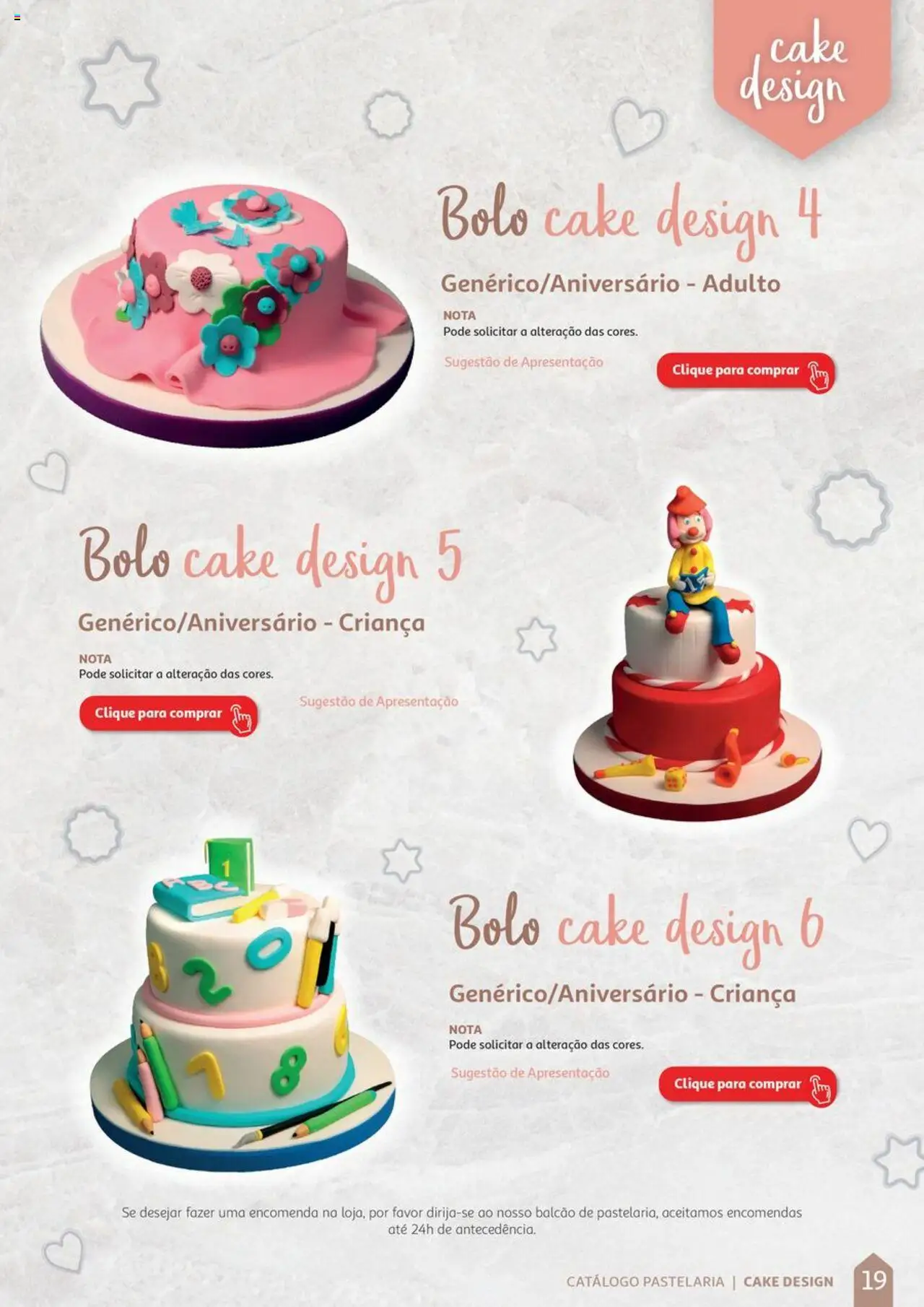 Auchan Catálogo de Pastelaria │ válido de 08/04/2024 | Página: 19 | Produtos: Bolo