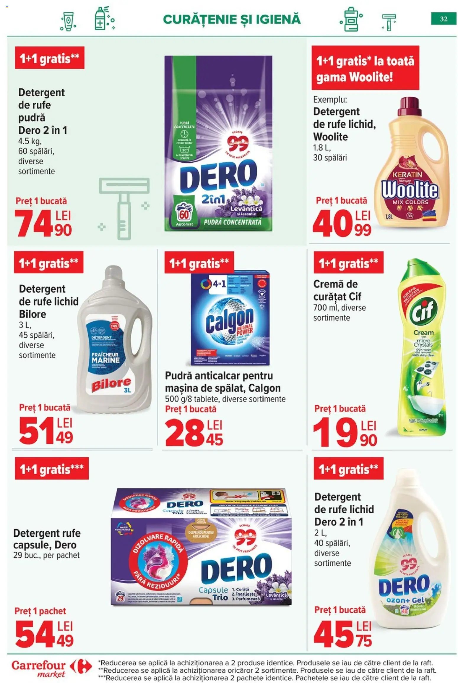 Noul catalog Carrefour – valabil de la 06.05.2026 | Pagină: 35 | Produse: Pudră, Balsam, Cremă, Balsam de rufe