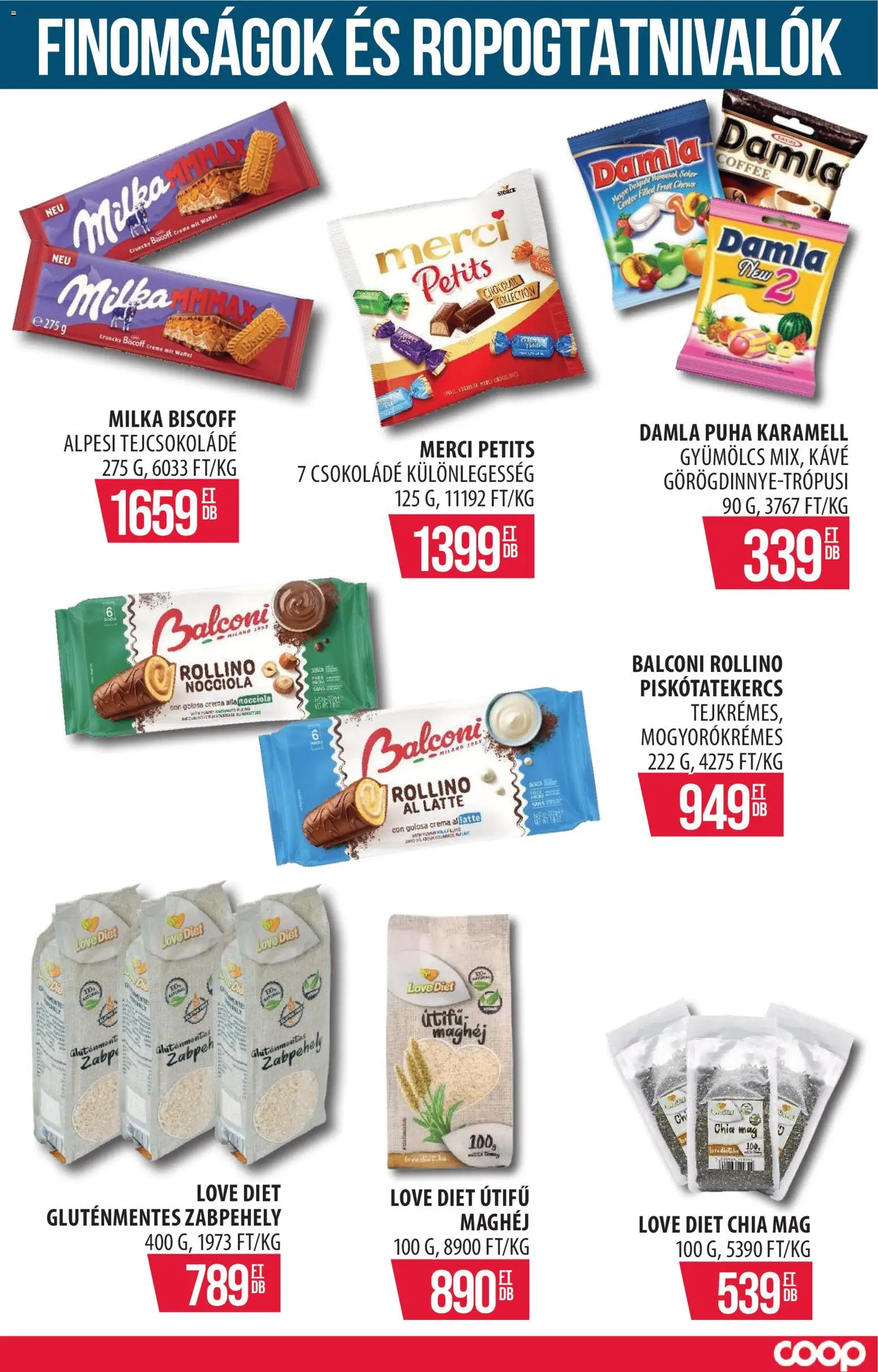 COOP Szolnok akciós ujság - amely érvényes a következő dátumtól: 2026.10.08. | Oldal: 15 | Termékek: Milka, Chia mag, Gluténmentes, Útifű maghéj
