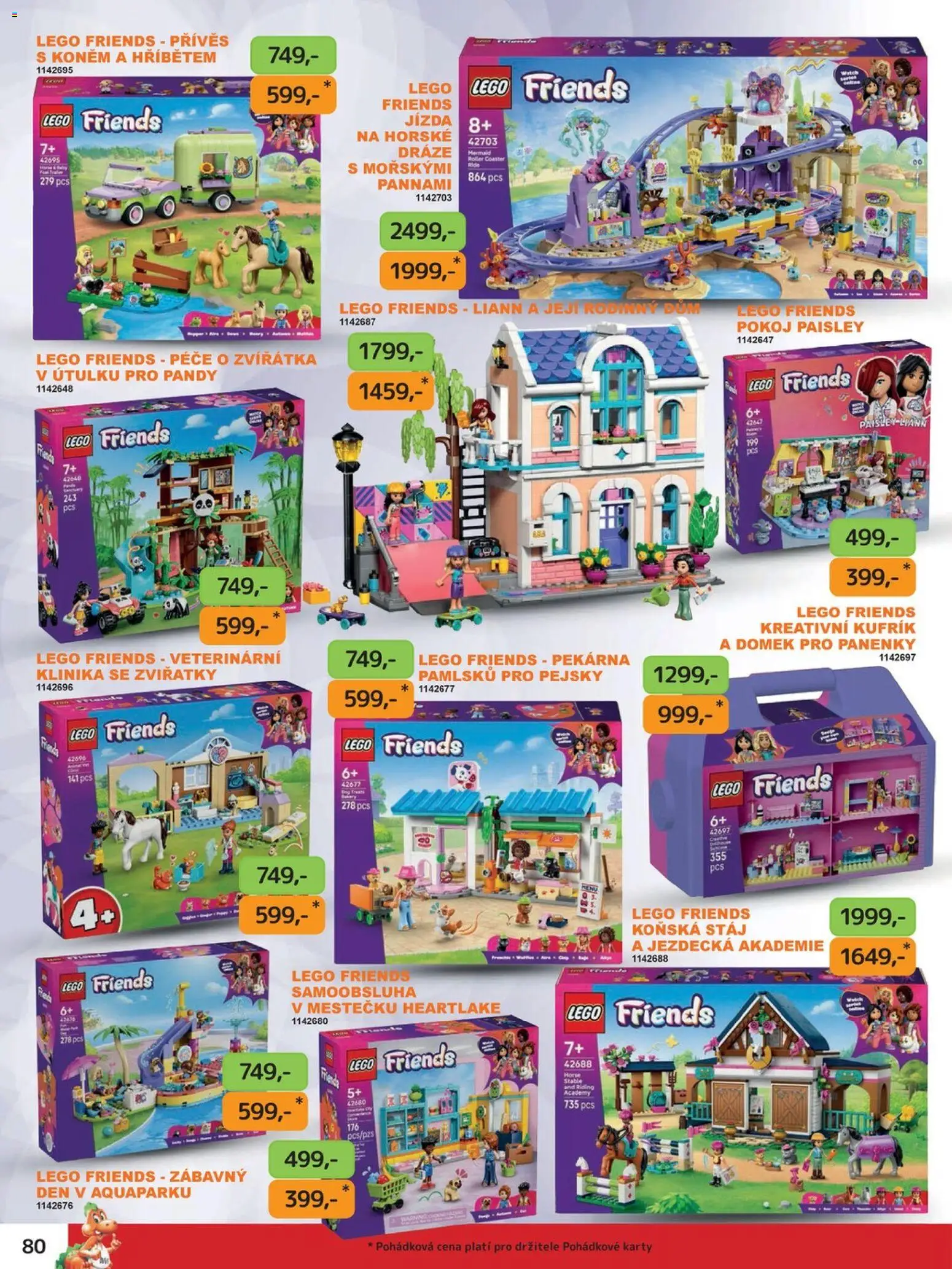 Dráčik katalog - Vánoce od 08.10.2026 | Strana: 80 | Produkty: Kufřík, LEGO, Pekárna, Karty