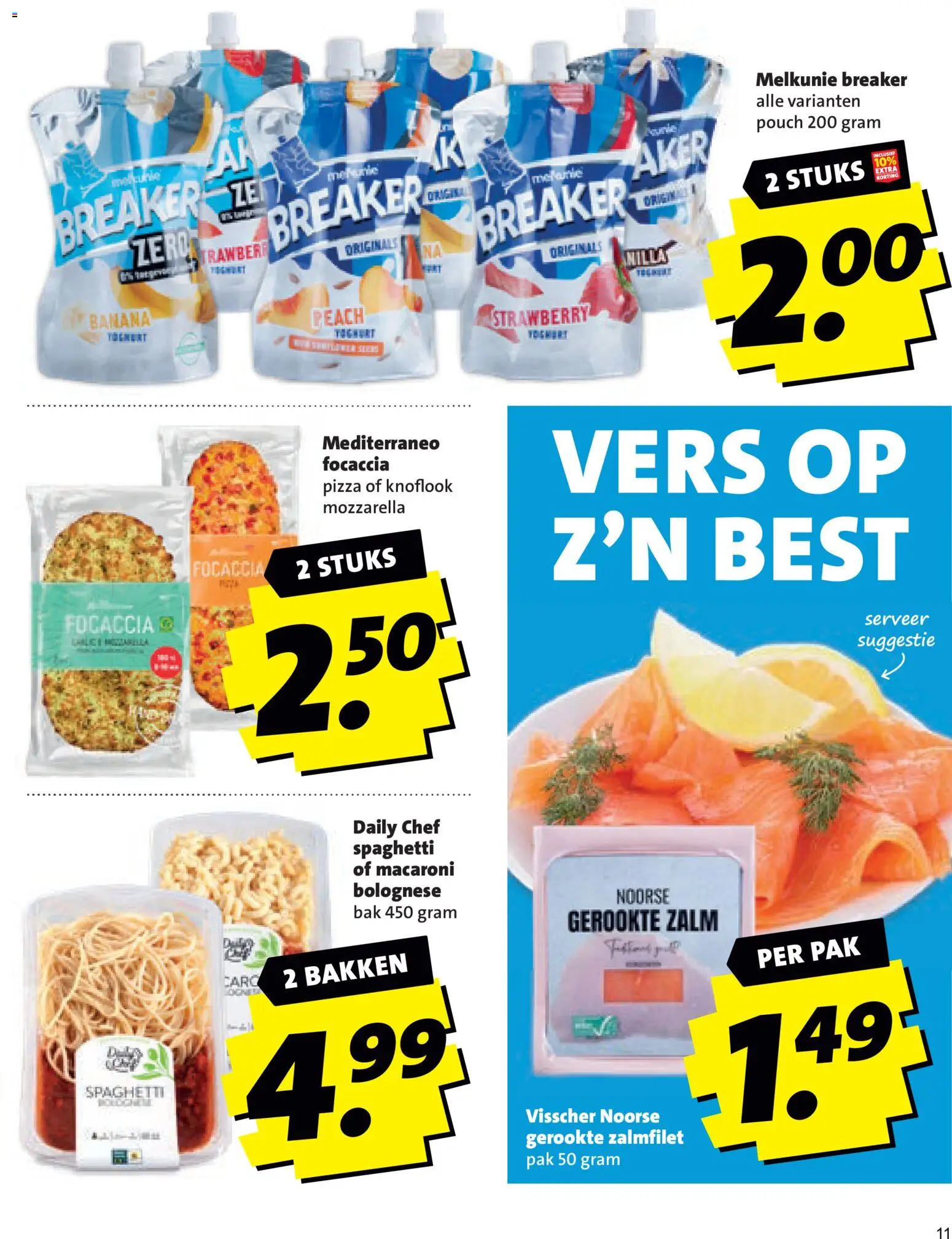 {H1} | Pagina: 11 | Producten: Pizza, Zalm, Macaroni, Mozzarella