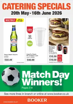 Preview of Booker Wholesale - Catering Specials valid from 20.05.2026
