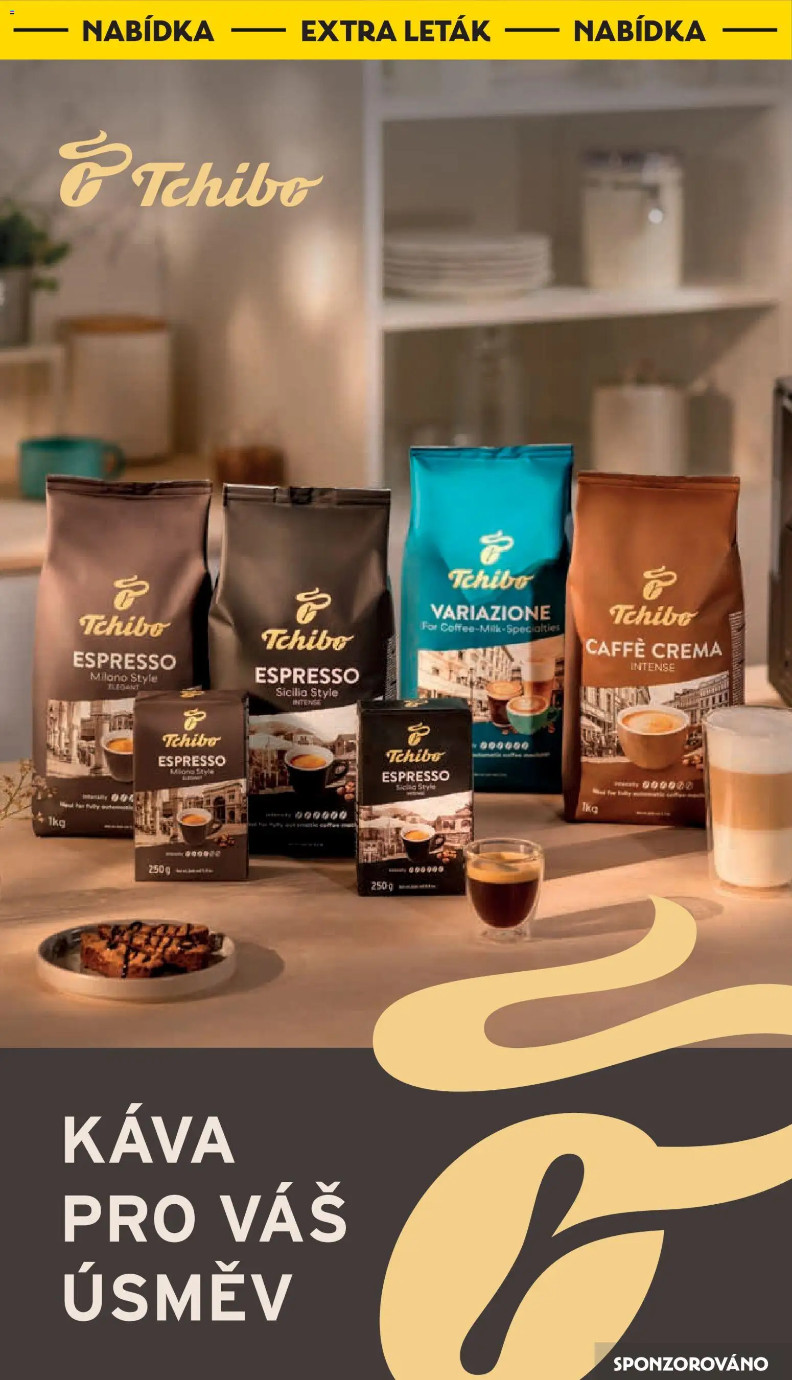 Albert leták - Hypermarket - Znojmo od 07.10.2026 | Strana: 34 | Produkty: Káva, Tchibo, Crema, Caffè crema