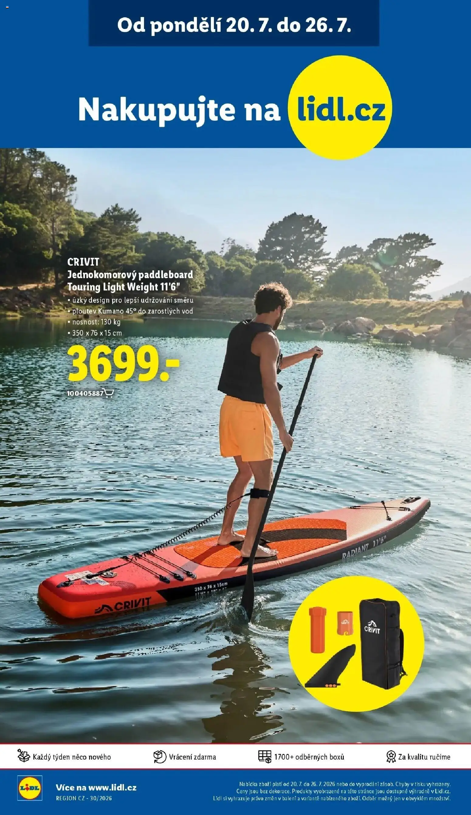 Lidl aktuální leták od 20.07.2026 | Strana: 44 | Produkty: Paddleboard
