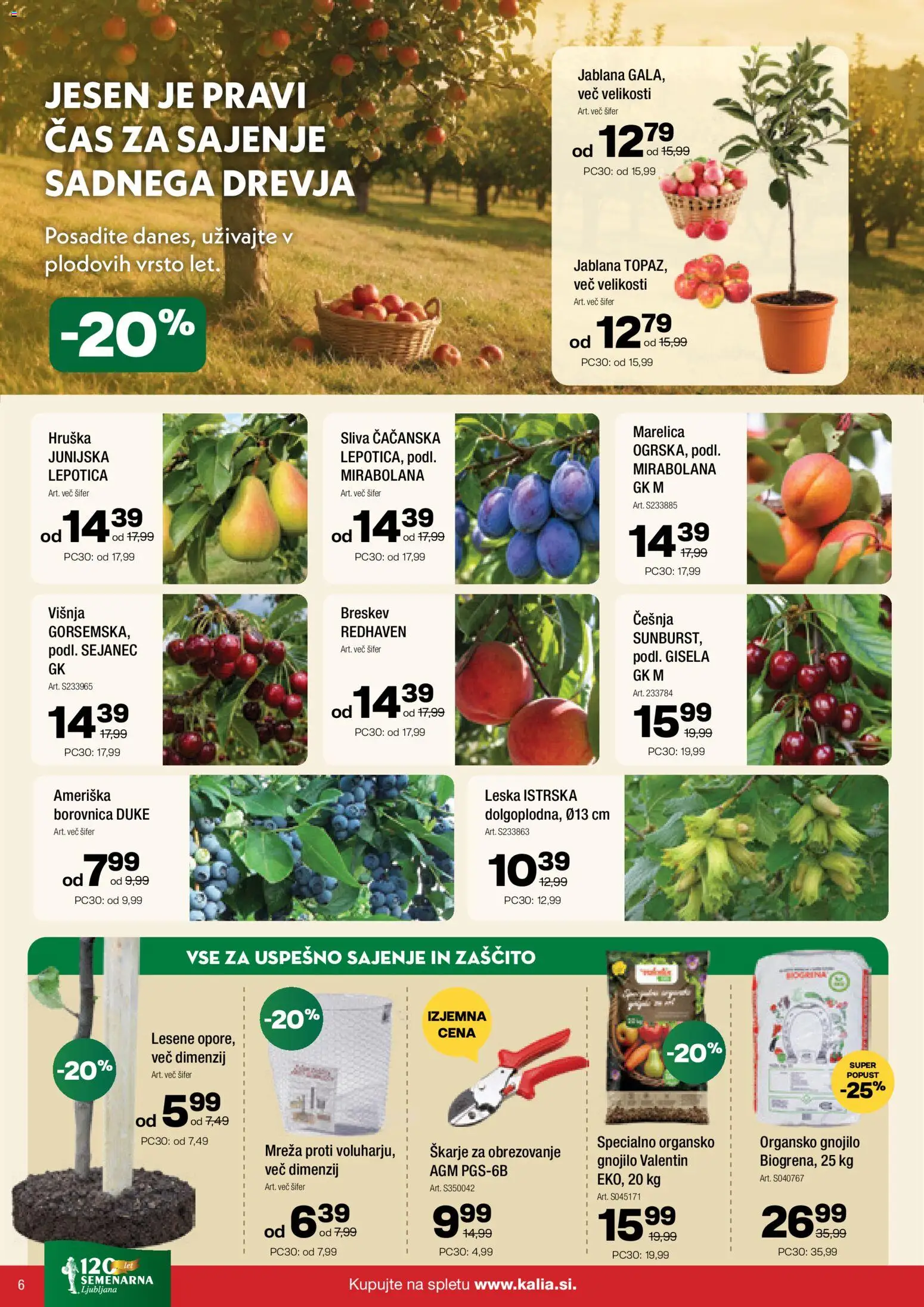 Novi Kalia katalog ponudbe – veljaven od 05.10.2026 | Stran: 6 | Izdelki: Hruska, Breskev
