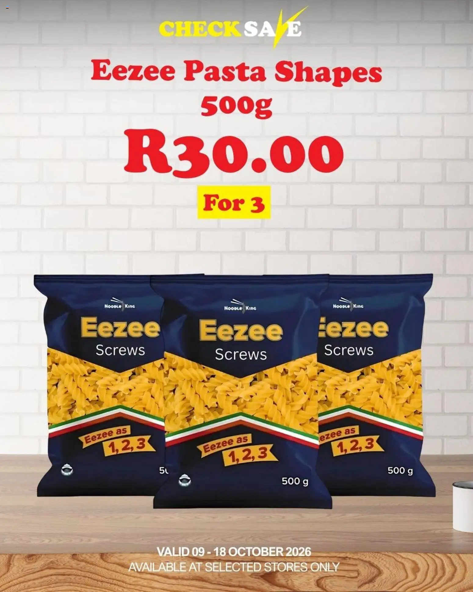 New Check Save catalogue – valid from 09/10/2026 | Page: 16 | Products: Pasta