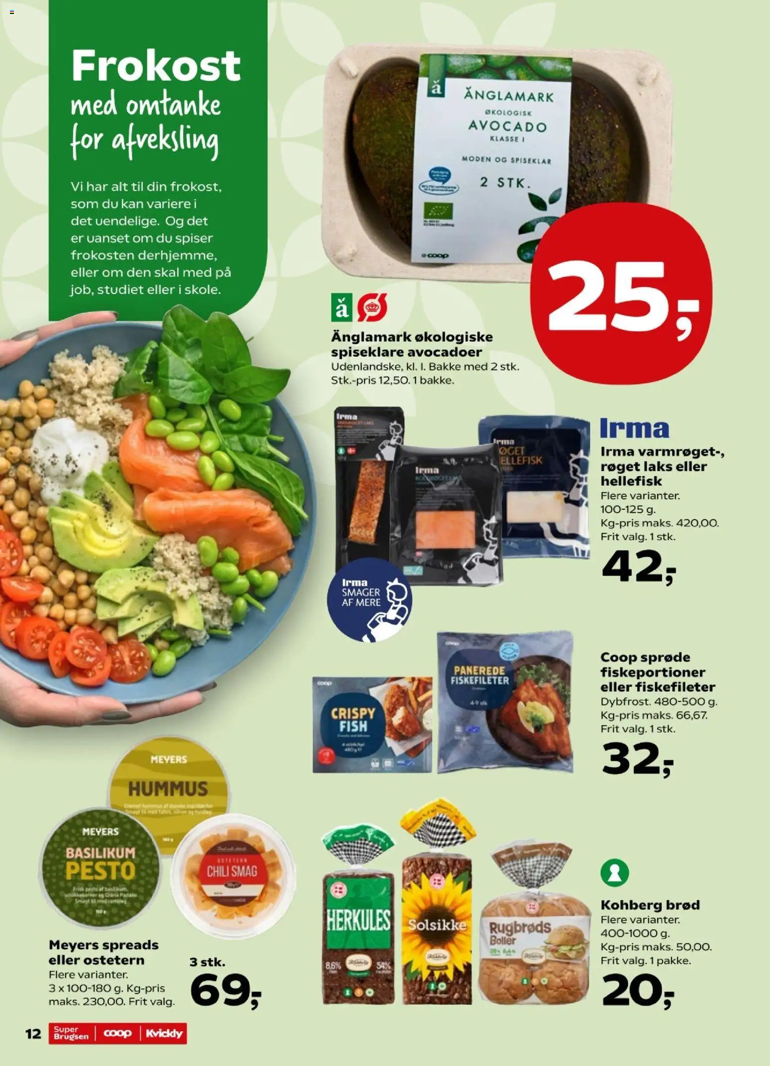 Kvickly tilbudsavis – gyldig fra 14/08/2026 | Side: 14 | Produkter: Brød, Pesto, Laks, Basilikum