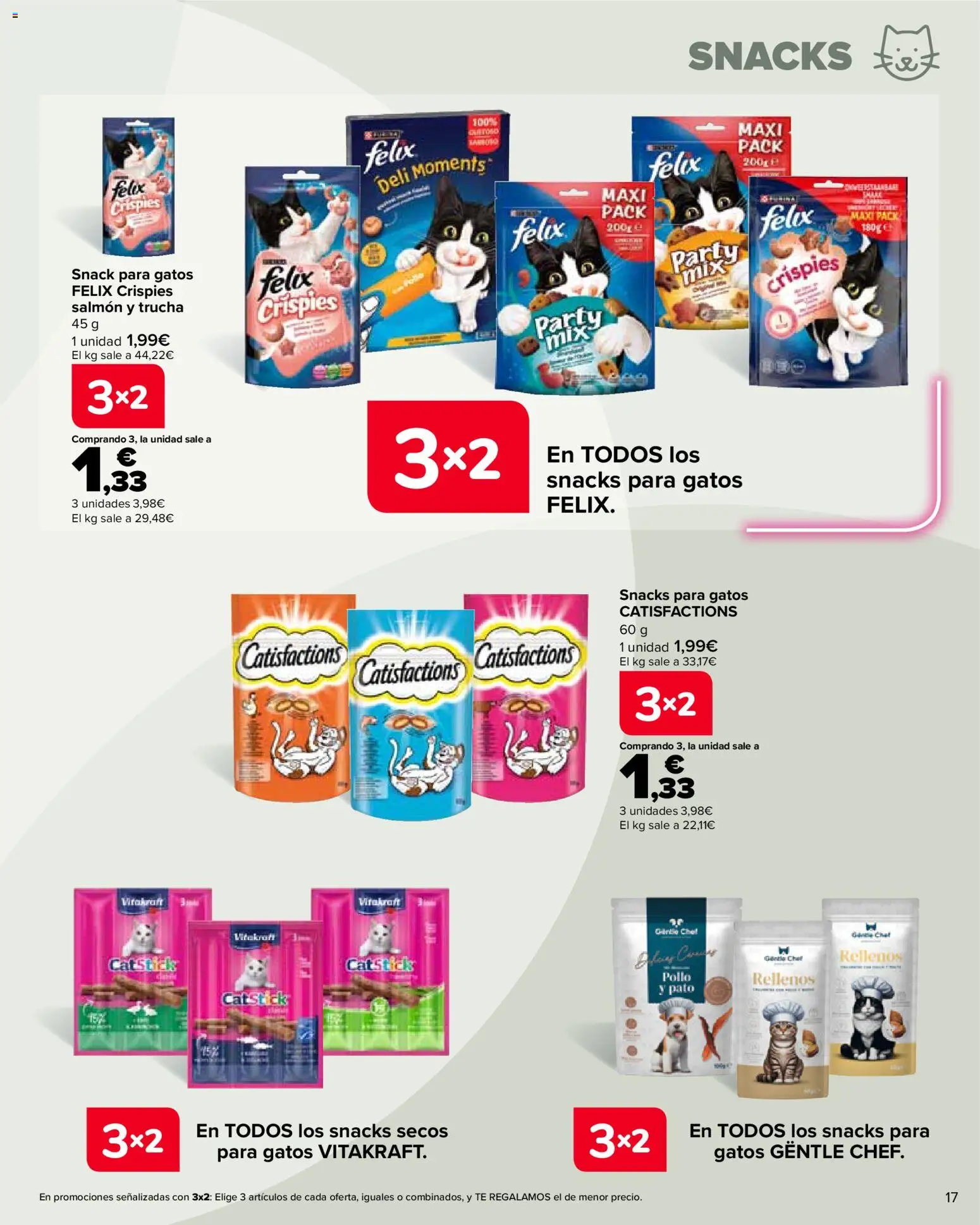 Carrefour Mascotas │ válido desde el 27/10/2026 | Página: 17 | Productos: Trucha, Té, Salmón, Pato