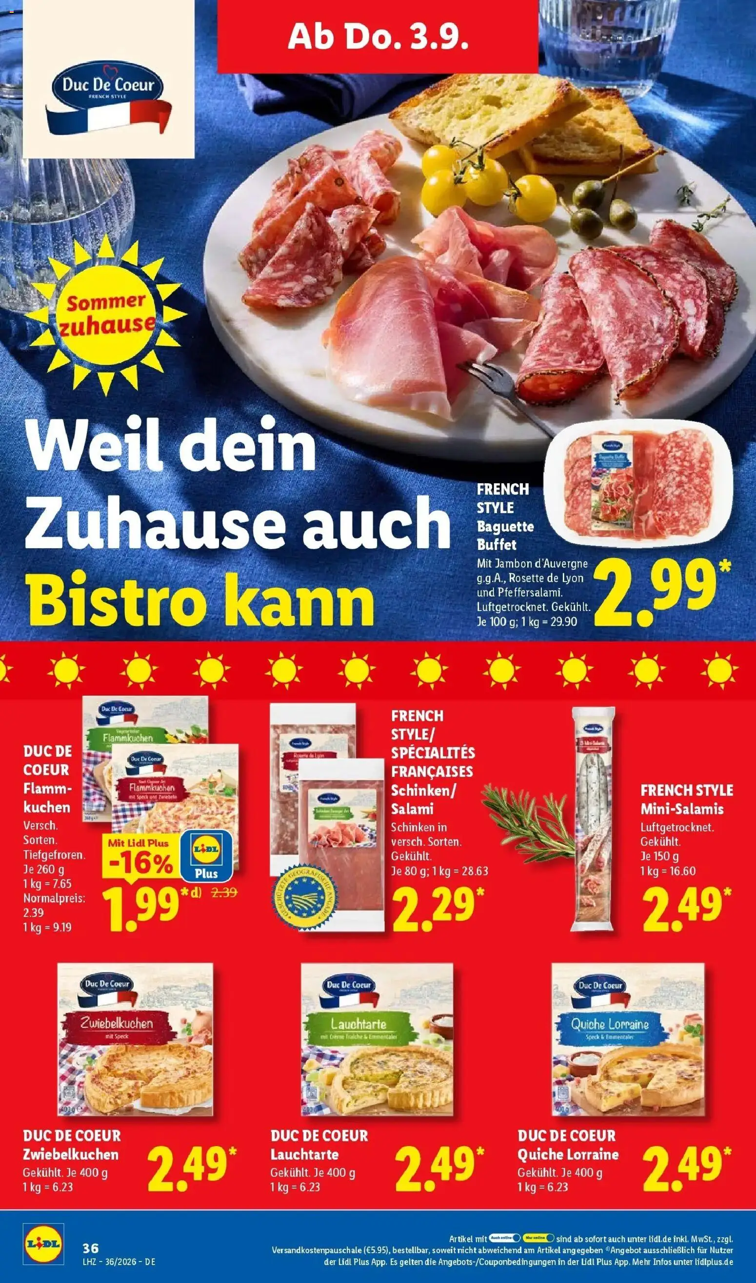 Lidl Prospekt Wahlstedt (ab 31.08.2026) zum Blättern » Angebote | Seite: 56 | Produkte: Creme, Zwiebeln, Salami, Kuchen