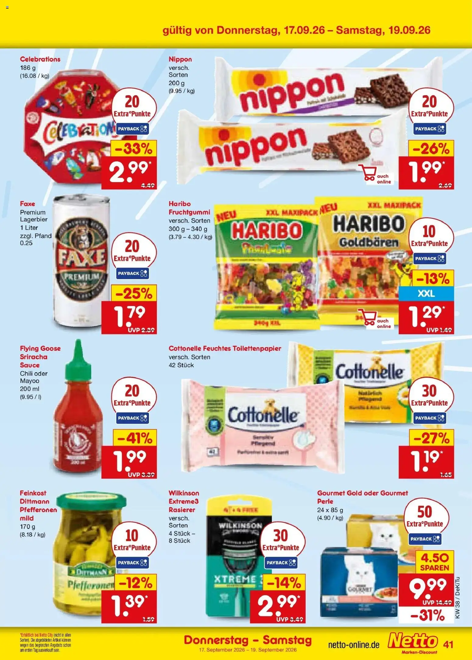 Netto Marken-Discount Prospekt Buttenwiesen – gültig ab 14.09.2026 | Seite: 55 | Produkte: Rasierer, Celebrations, Chili, Toilettenpapier