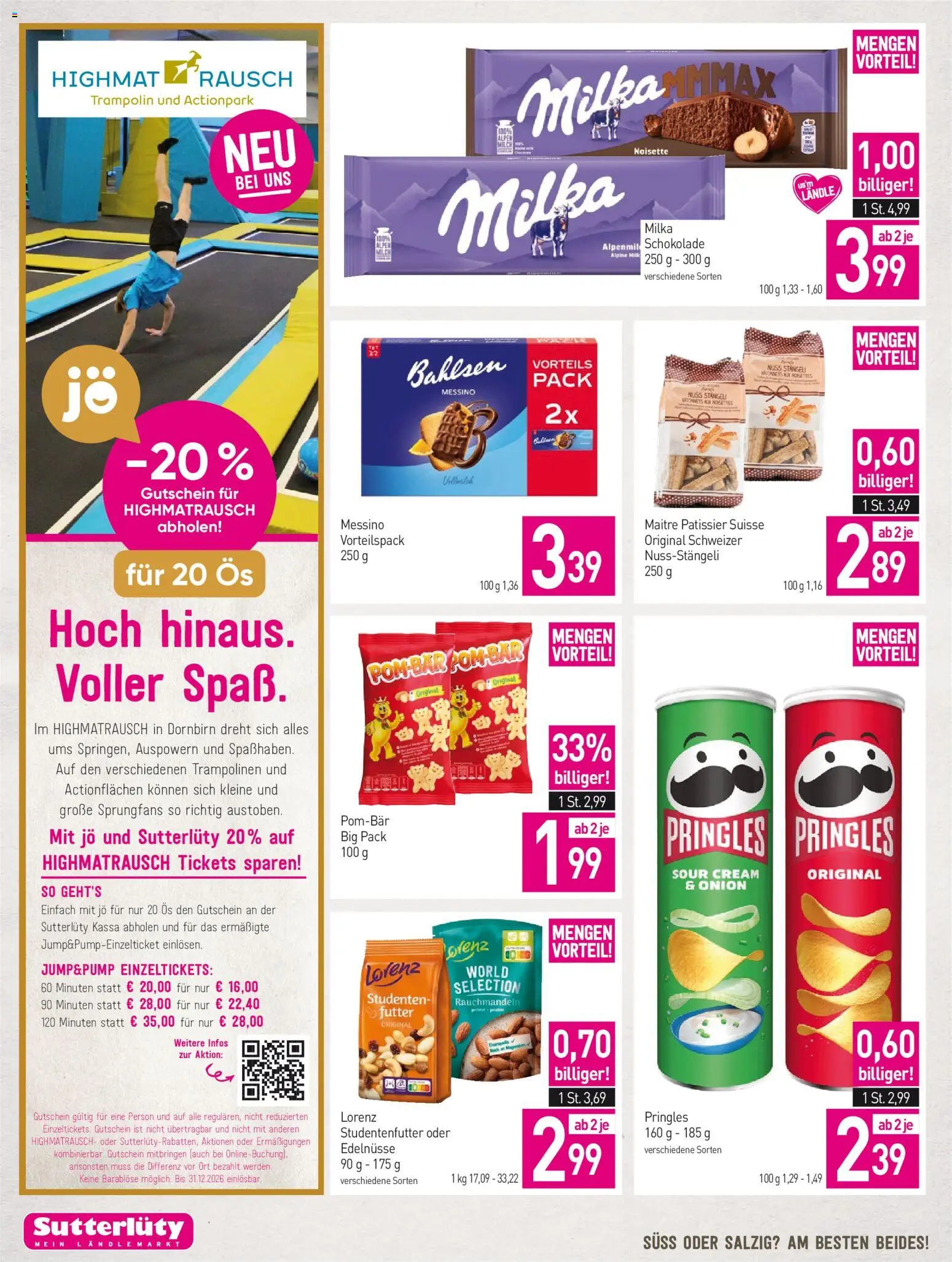 Sutterlüty Flugblatt gültig ab 22.10.2026 | Seite: 20 | Produkte: Schokolade