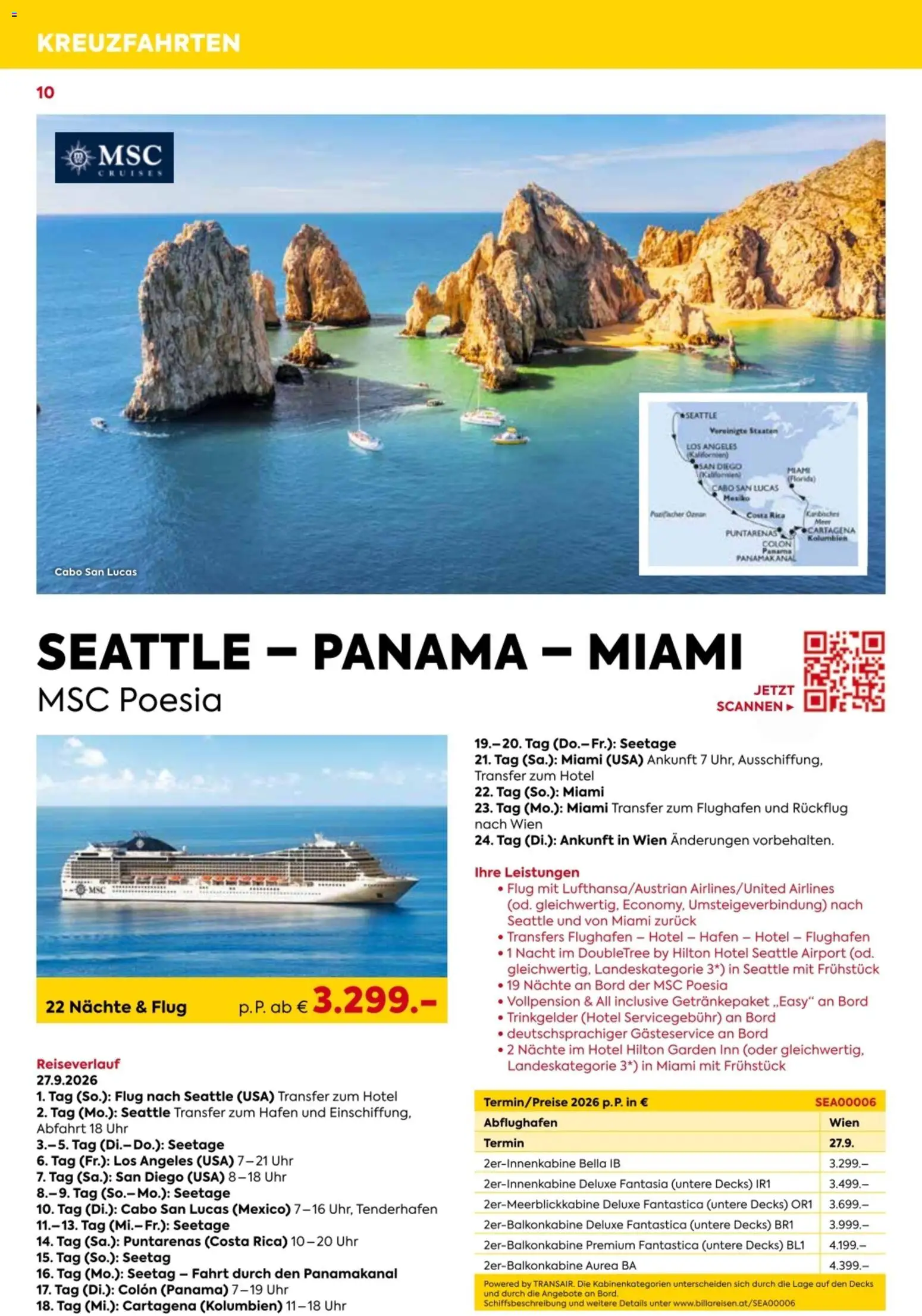Billa - Billa Reise Kreuzfahrten Rundreise Erlebnisreisen gültig ab 18.05.2026 | Seite: 10