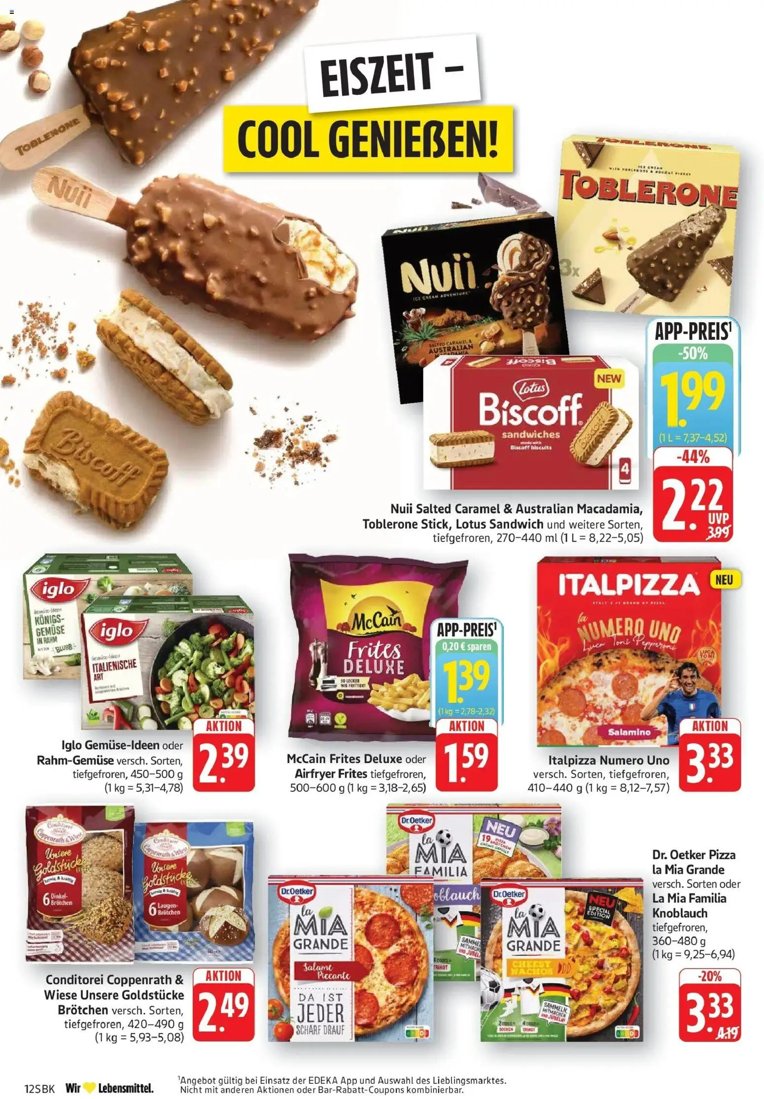 Edeka prospekt Pirmasens – gültig ab 29.06.2026 | Seite: 14 | Produkte: Iglo, Nachos, McCain, Socken