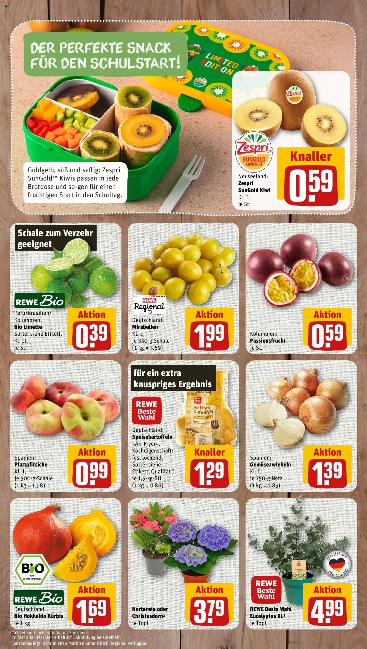 REWE Prospekt ab 24.08.2026 zum Blättern » Angebote | Seite: 3 | Produkte: Kartoffeln, Limette, Kürbis, Kiwi