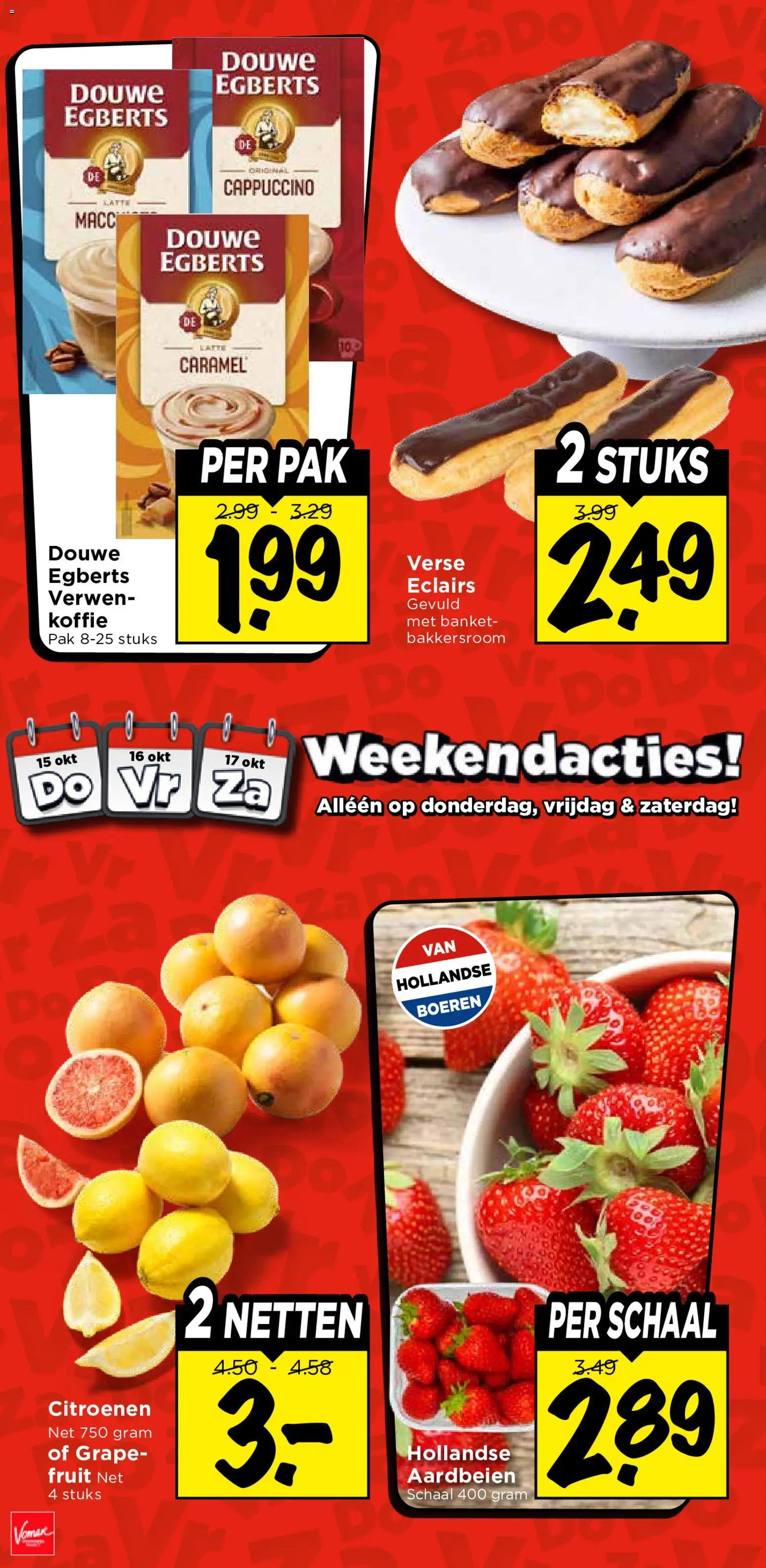 {H1} | Pagina: 3 | Producten: Koffie, Aardbeien, Schaal, Cappuccino