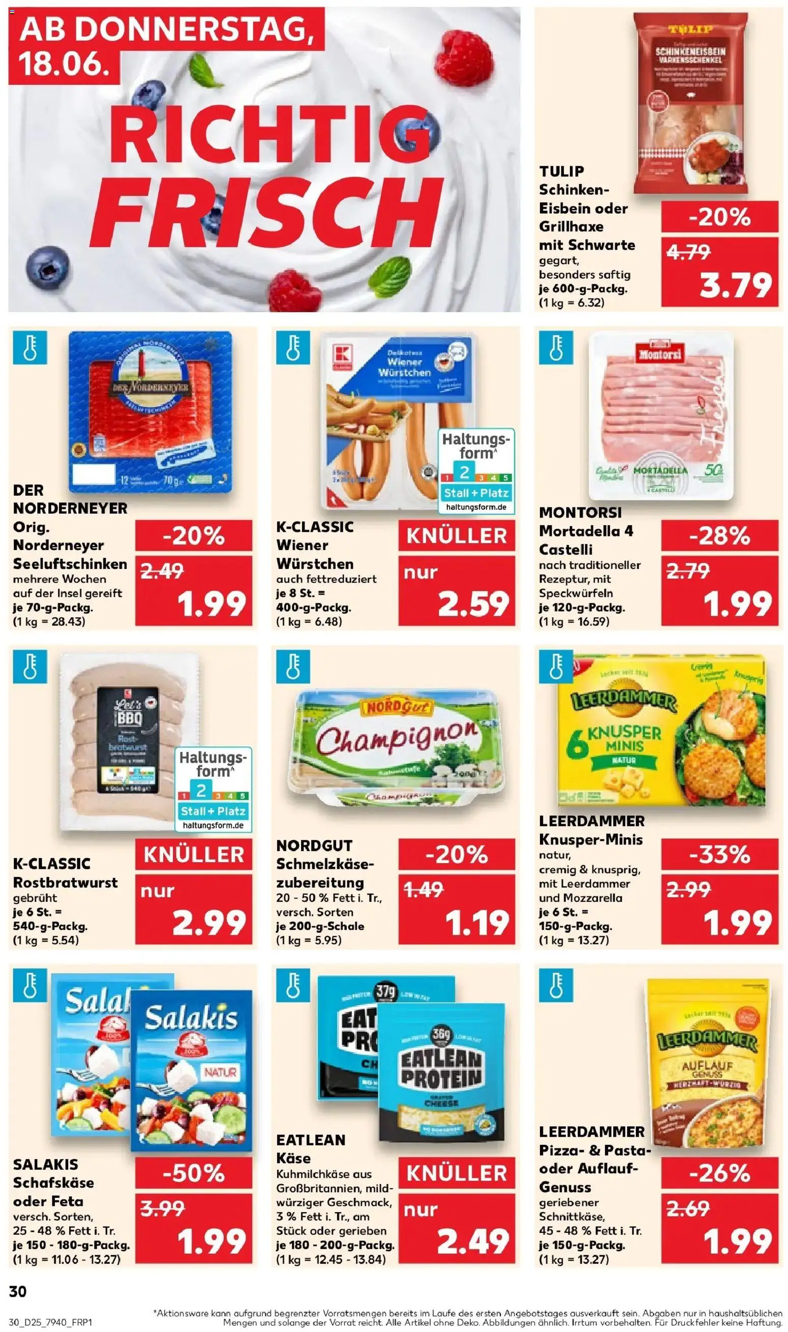 Kaufland Prospekt Castrop-Rauxel – gültig ab 15.06.2026 | Seite: 39 | Produkte: Mozzarella, Leerdammer, Salakis, Schinken