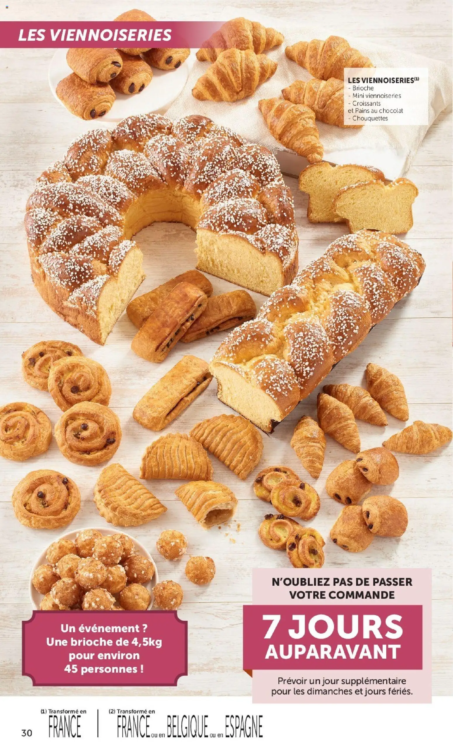 {H1} | Page: 30 | Produits: Brioche, Viennoiseries, Chocolat