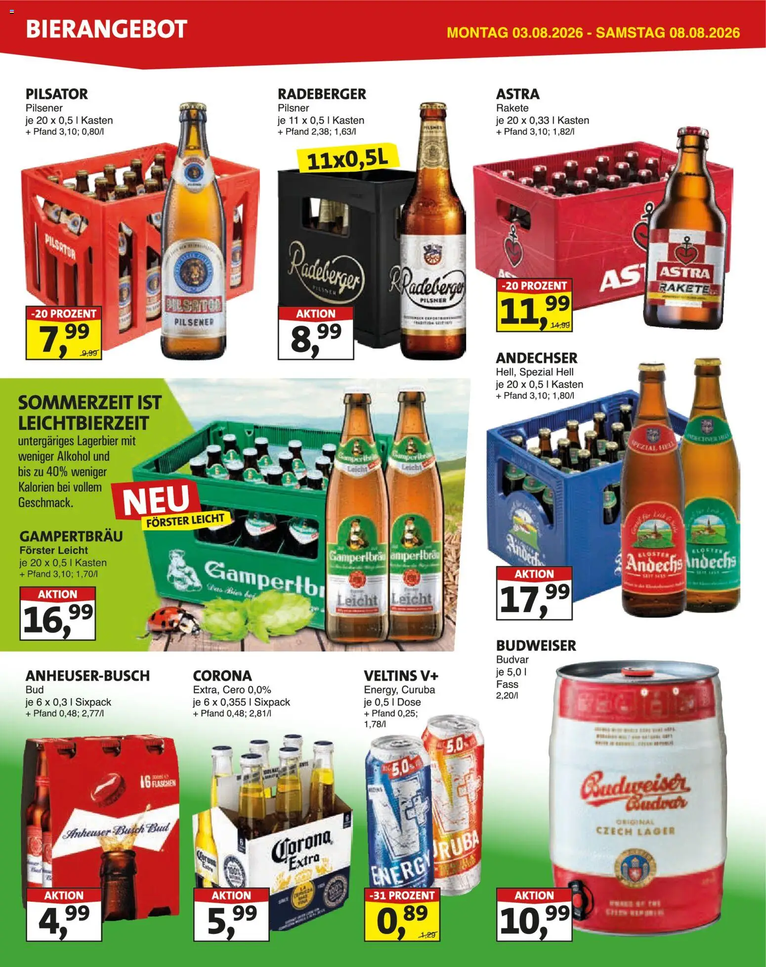 Lösch Depot Prospekt – gültig ab 03.08.2026 | Seite: 2 | Produkte: Energy, Astra, Budweiser, Veltins