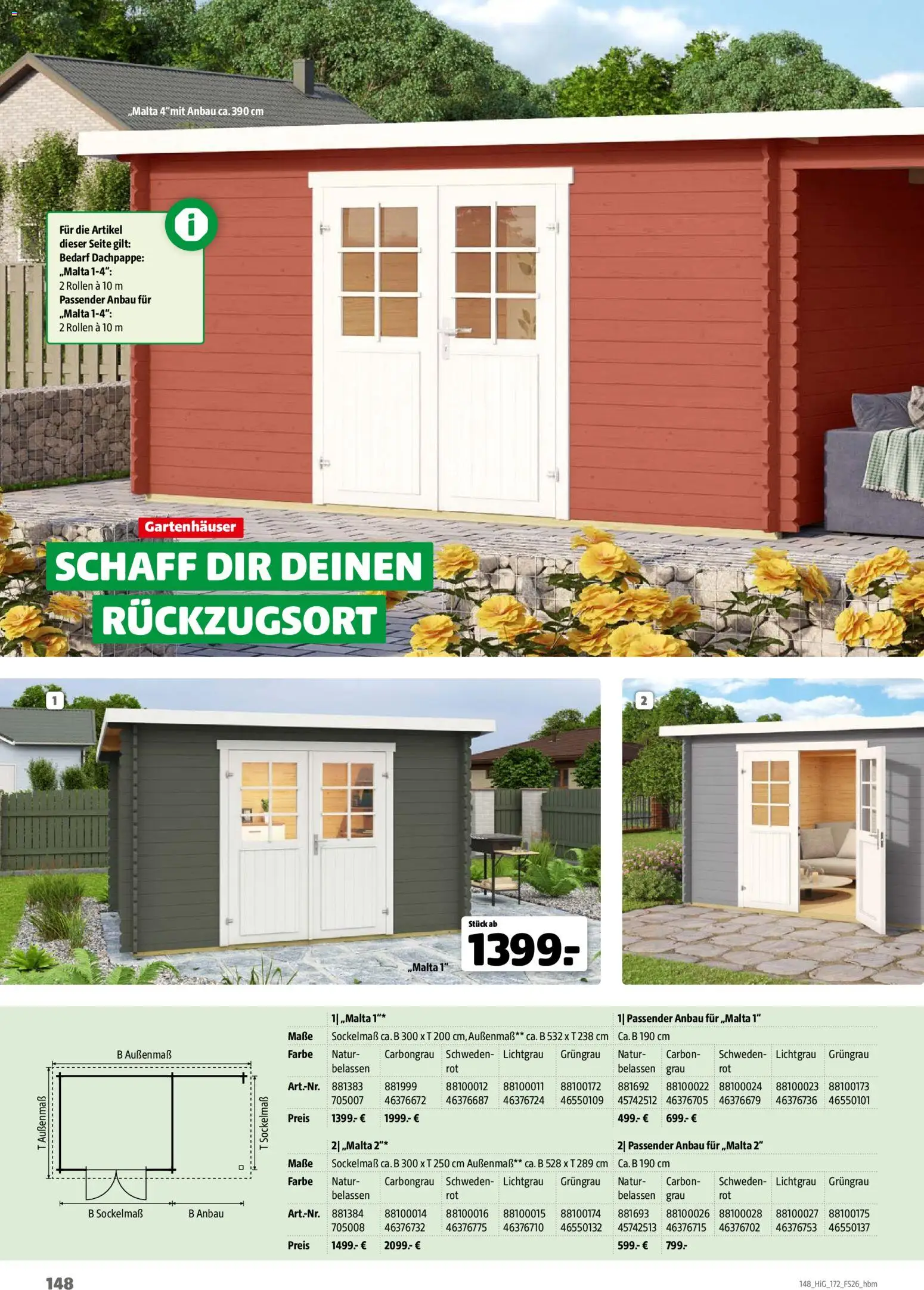 Hagebau Gartengestaltungsortiment – gültig ab 02.03.2026 | Seite: 148