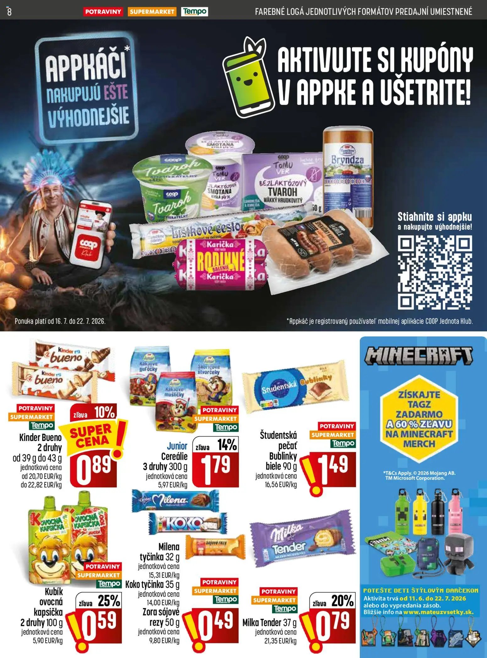 Nové COOP Jednota akcie – leták je platný od 16.07.2026 | Strana: 8