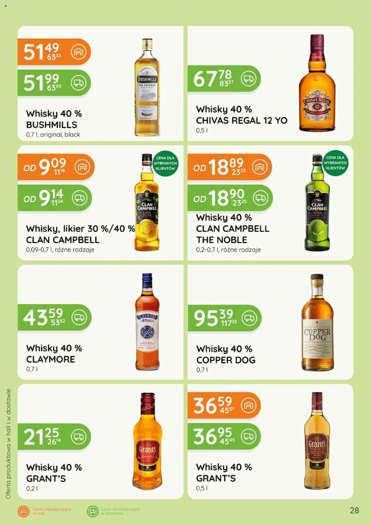 Eurocash gazetka - Katalog Alkoholowy od 01.06.2026 | Strona: 28 | Produkty: Chivas Regal, Grant's, Regał, Whisky