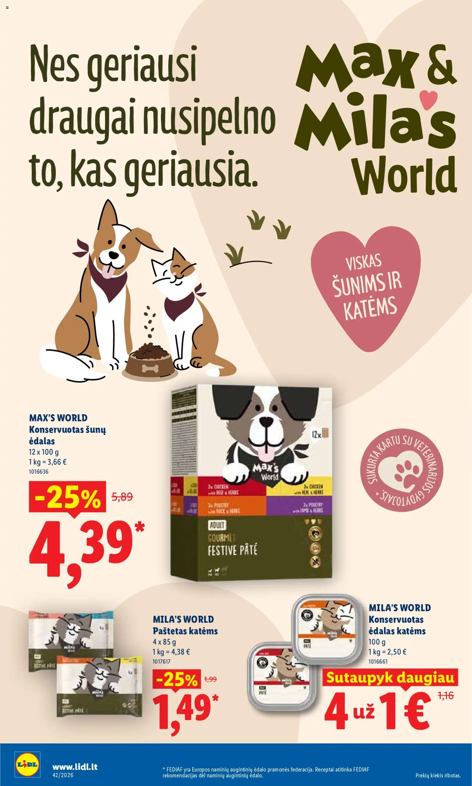 LIDL akcijos nuo 2026.10.12 | Puslapis: 10 | Prekių: Paštetas