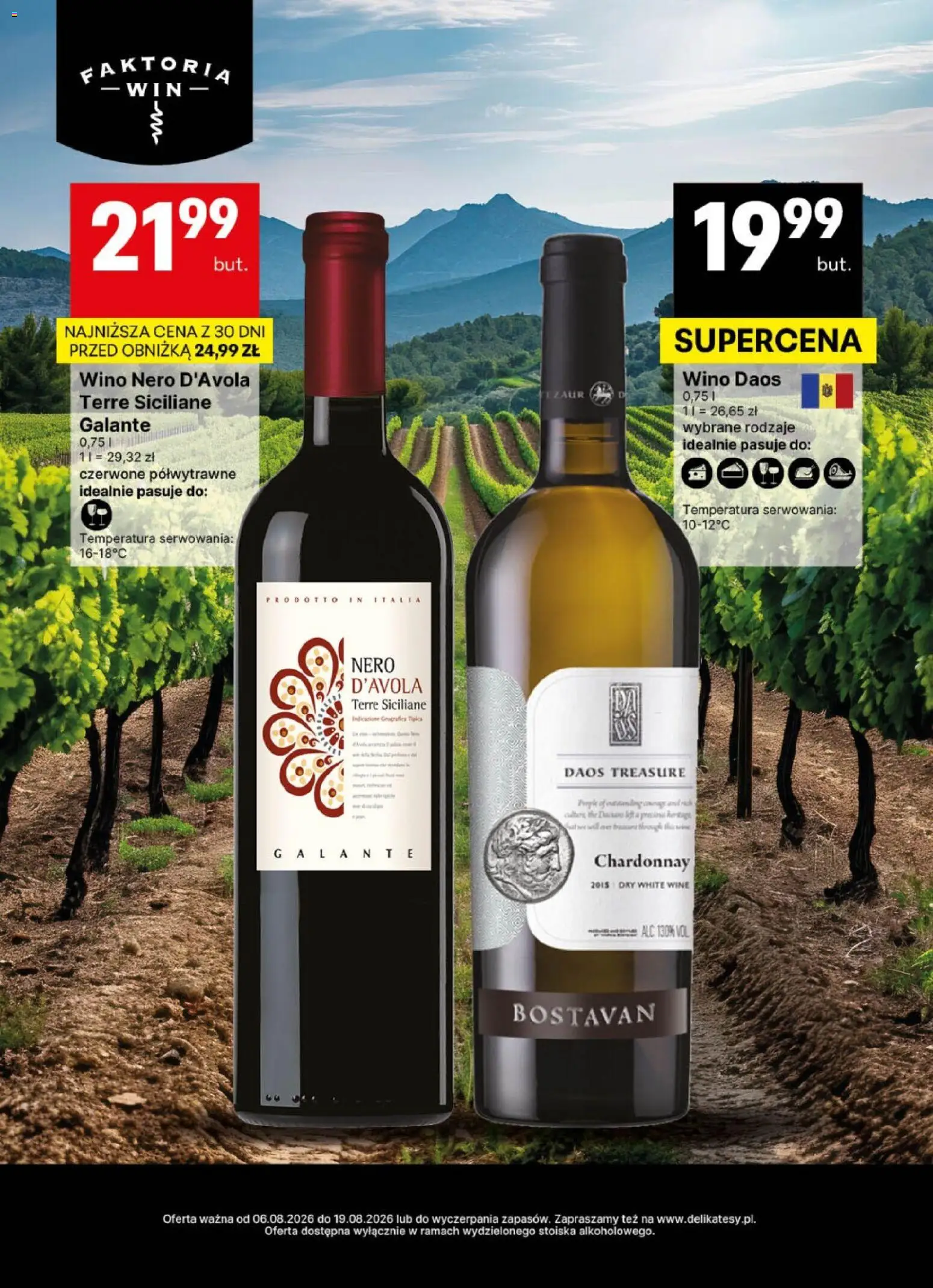 Delikatesy Centrum gazetka - DeliBarek od 06.08.2026 | Strona: 4 | Produkty: Chardonnay, Wino