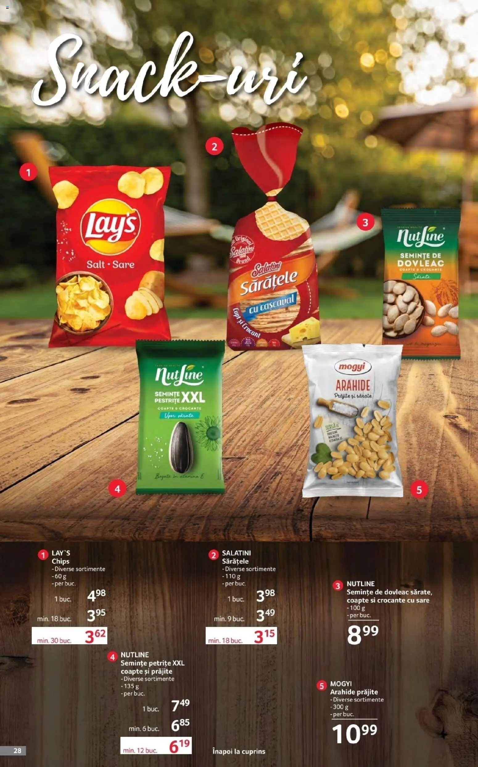Noul catalog Selgros – valabil de la 17.04.2026 | Pagină: 28 | Produse: Dovleac, Cașcaval, Arahide, Semințe