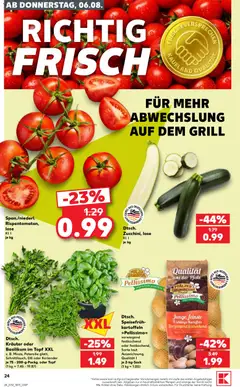 Kaufland Prospekt ab 06.08.2026 gültig | Seite: 24 | Produkte: Grill, Kartoffeln, Petersilie, Dill