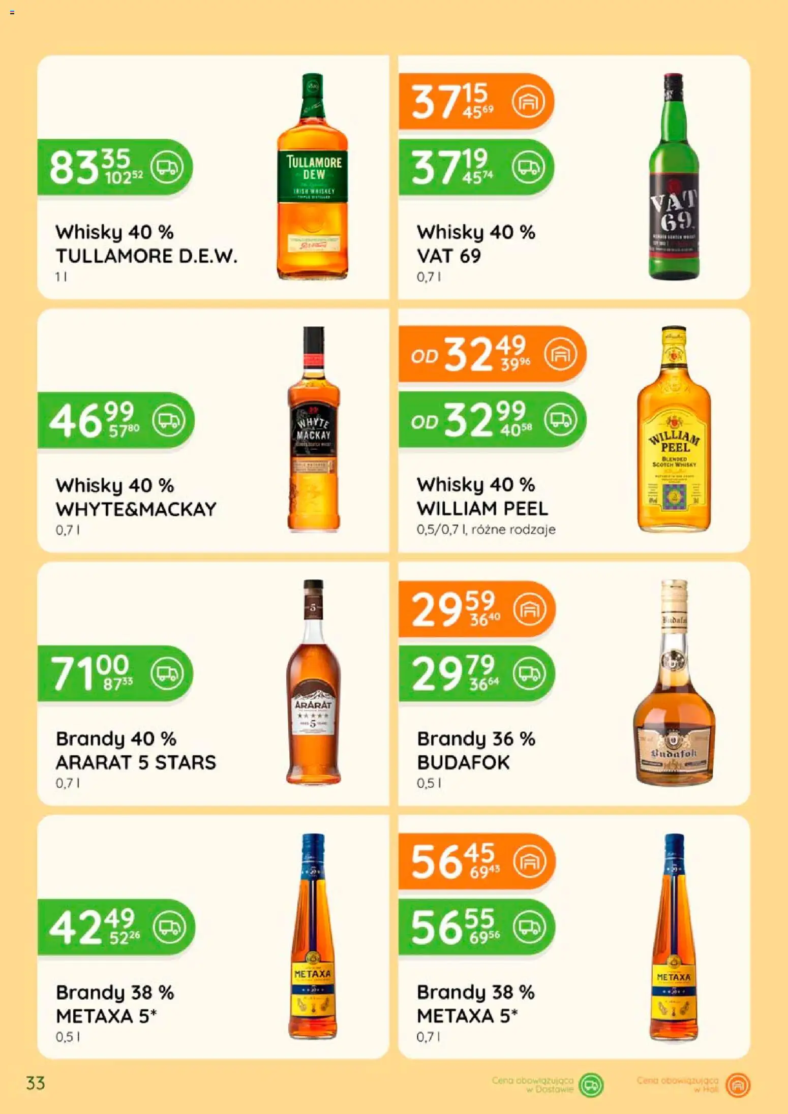 Eurocash gazetka - Katalog Alkoholowy od 01.08.2026 | Strona: 33 | Produkty: Metaxa, Whisky