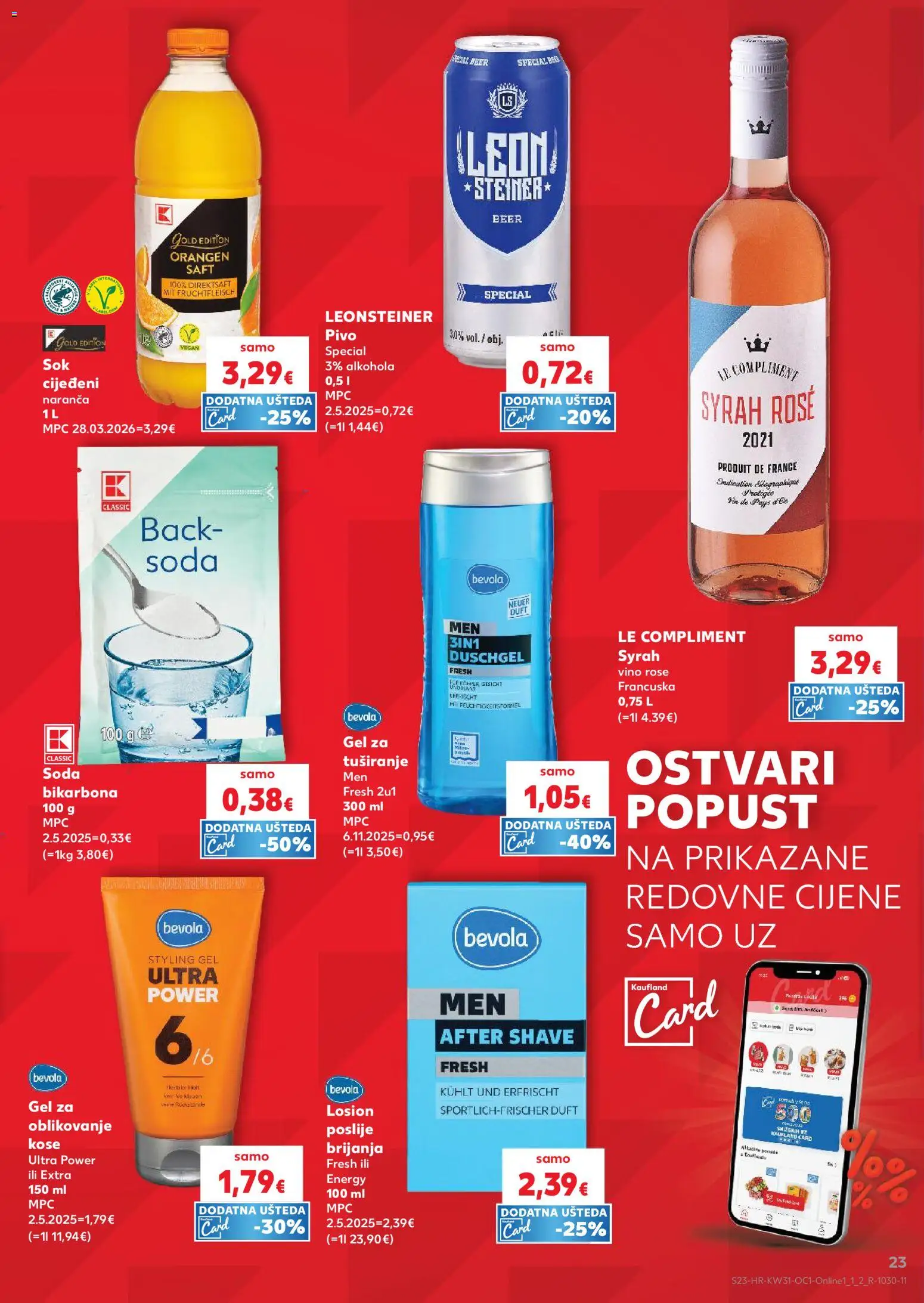Kaufland HR akciós ujság - amely érvényes a következő dátumtól: 2026.07.29. | Oldal: 23 | Termékek: Vegán