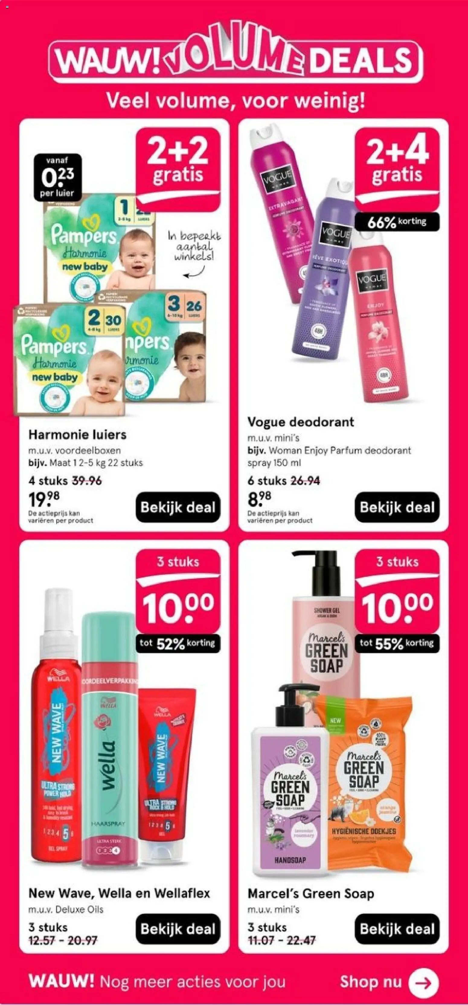 {H1} | Pagina: 4 | Producten: Kan, Luiers, Pampers, Haarspray