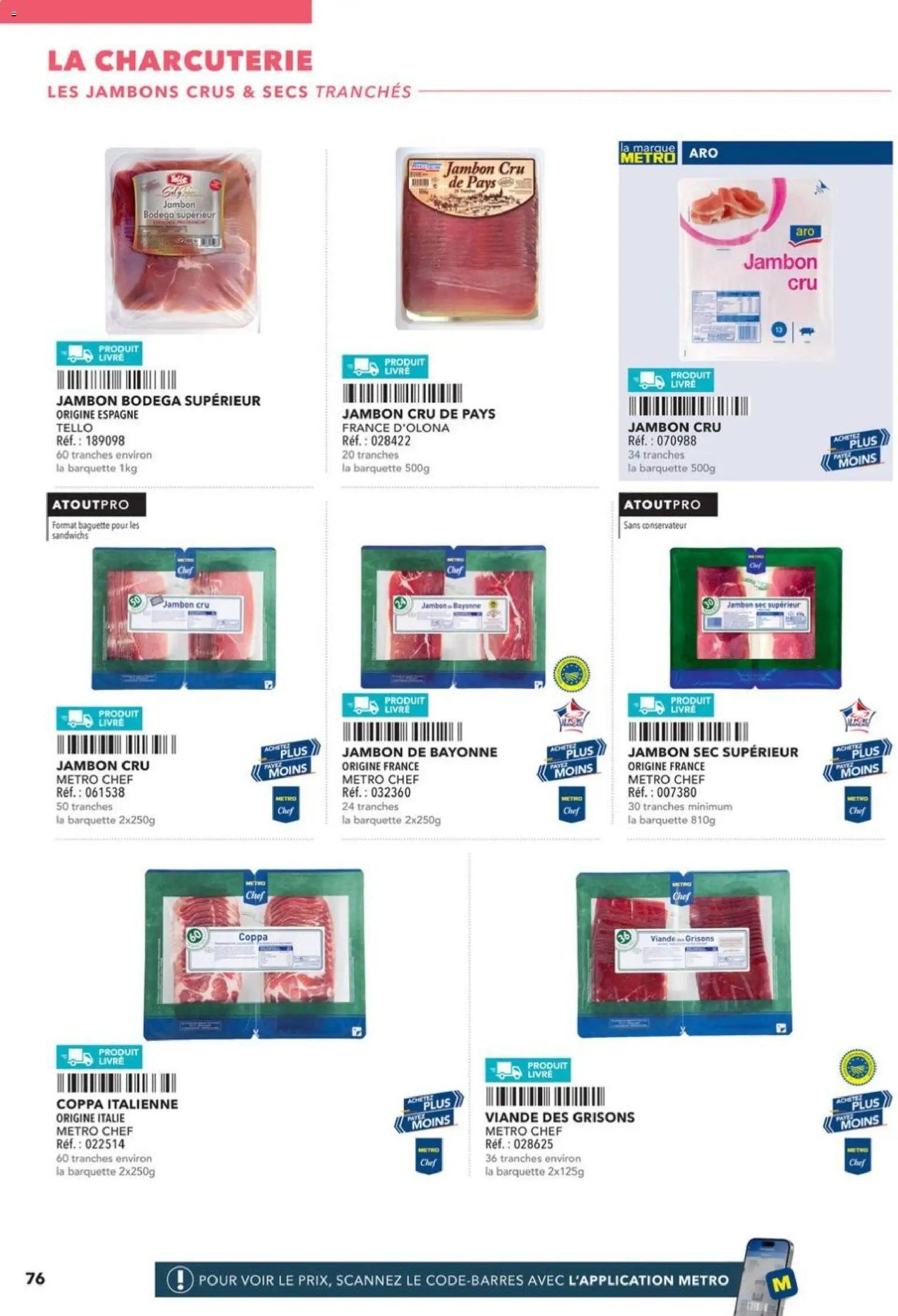 {H1} | Page: 76 | Produits: Jambon Cru, Jambon, Viande, Livre