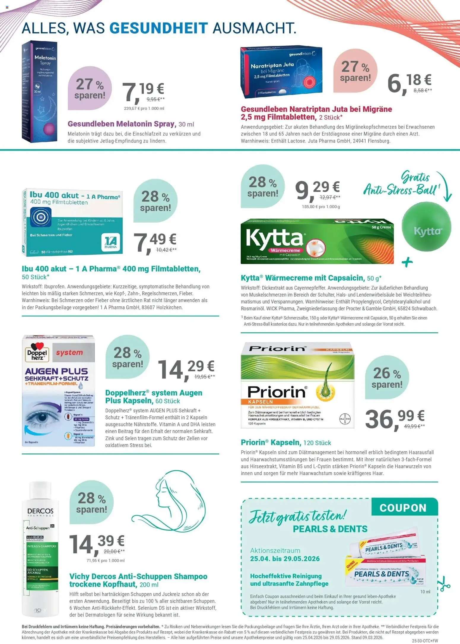 Angebote - Ihre Apotheke vor Ort: Jetzt alle Angebote auch online entdecken! (ab 24.04.2026) zum Blättern | Seite: 3 | Produkte: Shampoo, Creme