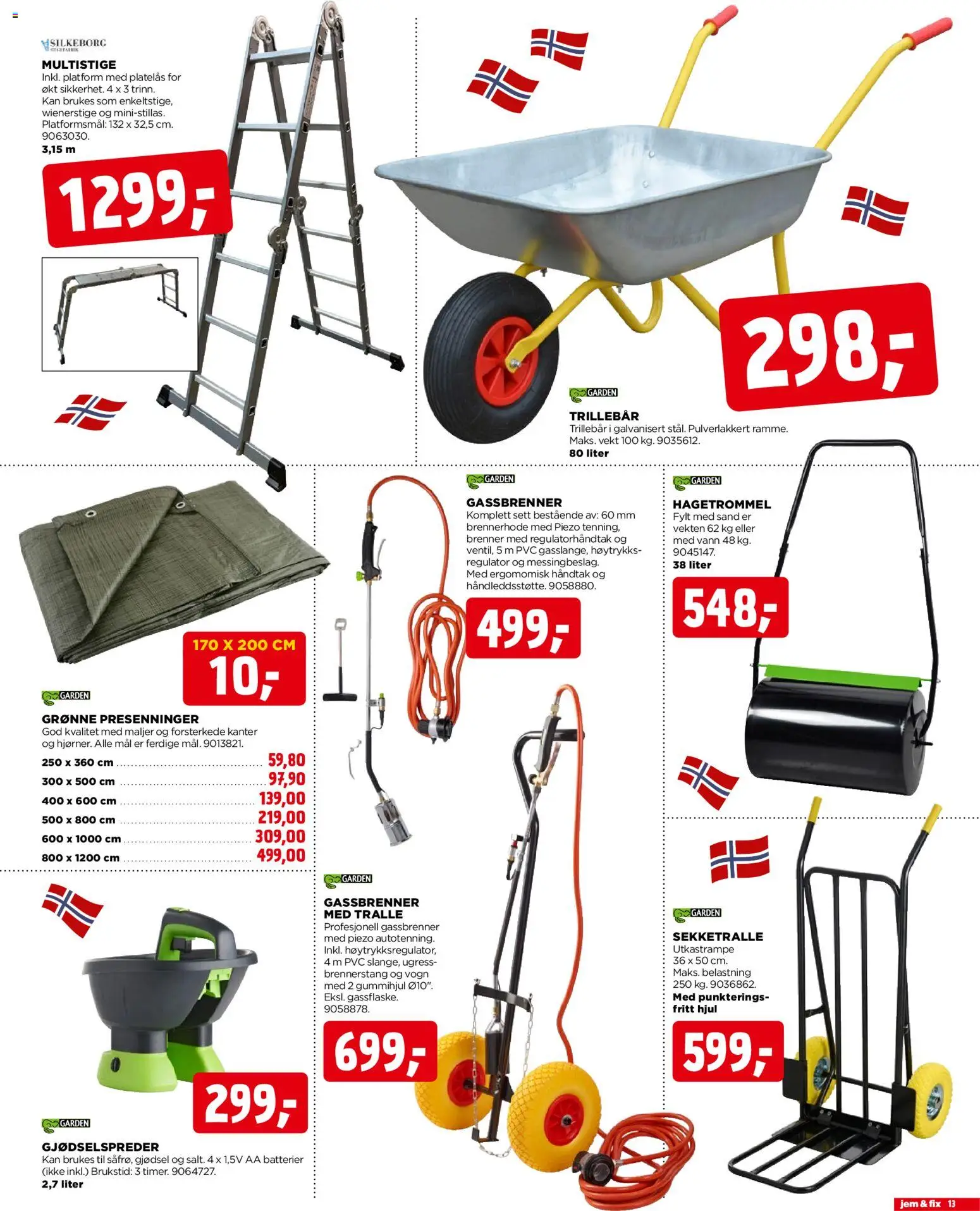 {H1} | Side: 13 | Produkter: Сантехнічне кріплення, Vekt, Вермішель, Håndtak