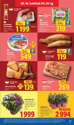 Sonkás pizza, 150 g - amely érvényes a következő dátumtól: 14.05.2026 | Oldal: 57