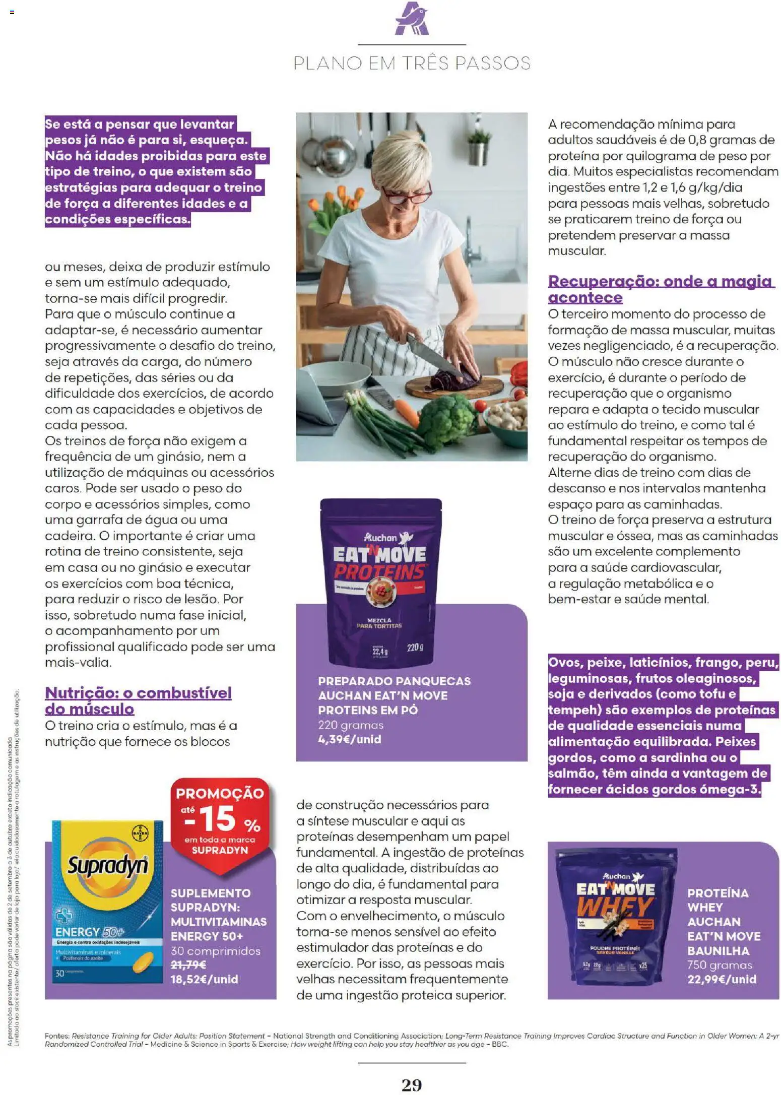 Auchan Revista Longevidade e Especial Bebe │ válido de 02/09/2026 | Página: 29 | Produtos: Baunilha, Panquecas, Tofu, Pesos