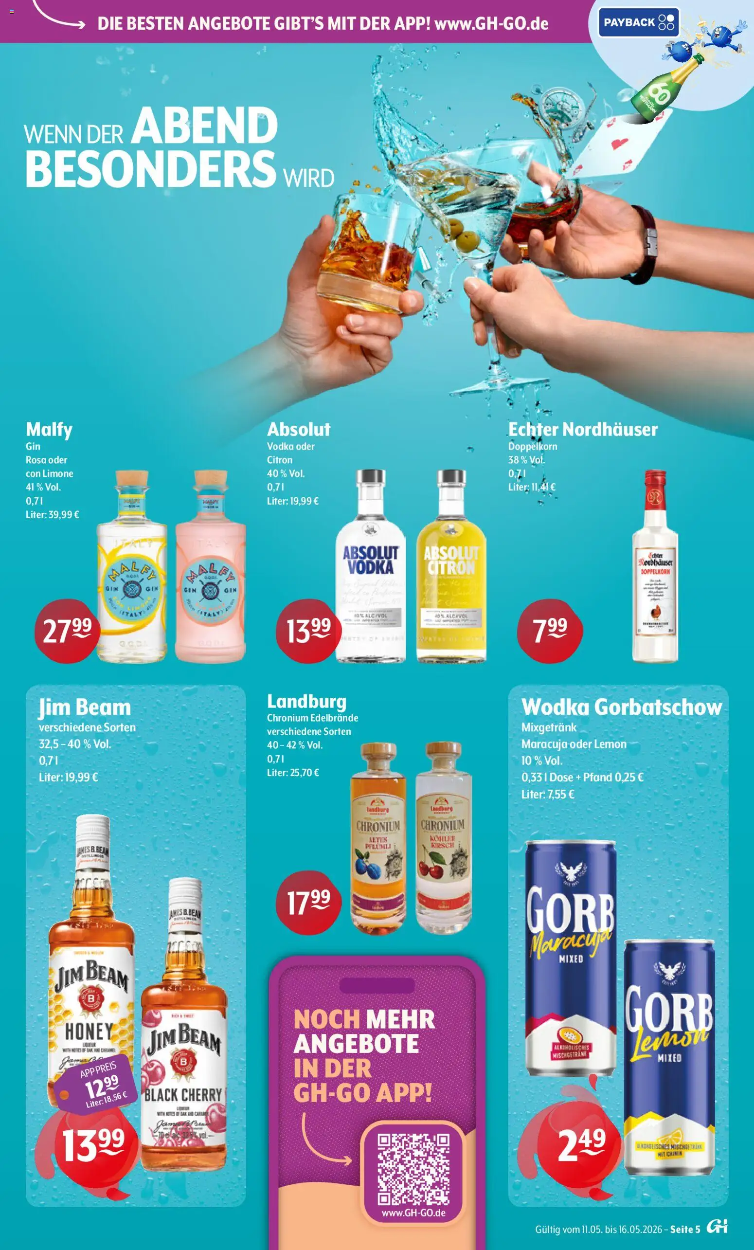 Getränke Hoffmann - Hamburg – gültig ab 11.05.2026 | Seite: 5 | Produkte: Jim beam, Wodka gorbatschow, Vodka, Wodka