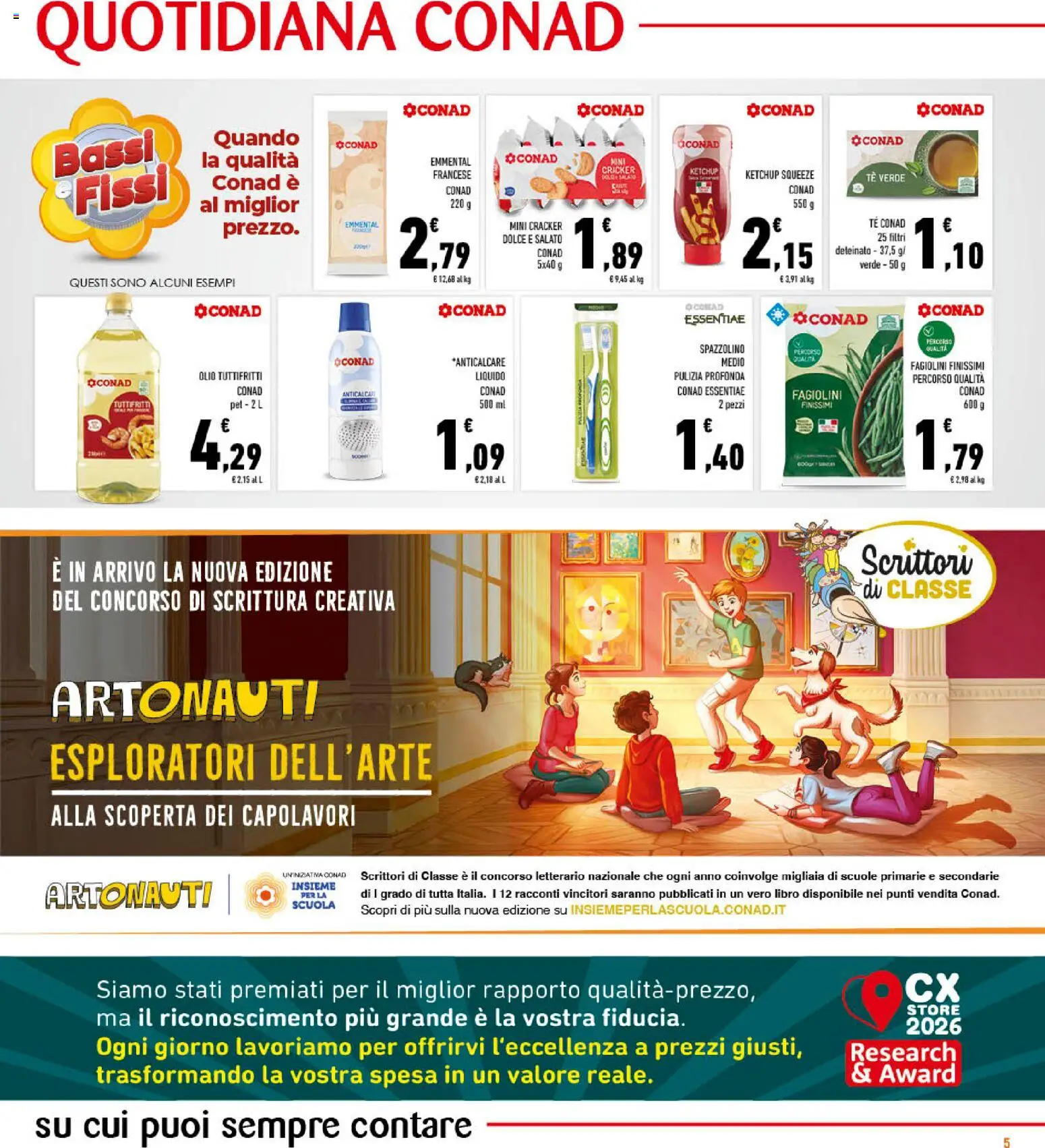 Volantino Conad del 14/10/2026 | Pagina: 5 | Prodotti: Pomodoro, Lasagna, Funghi, Farro