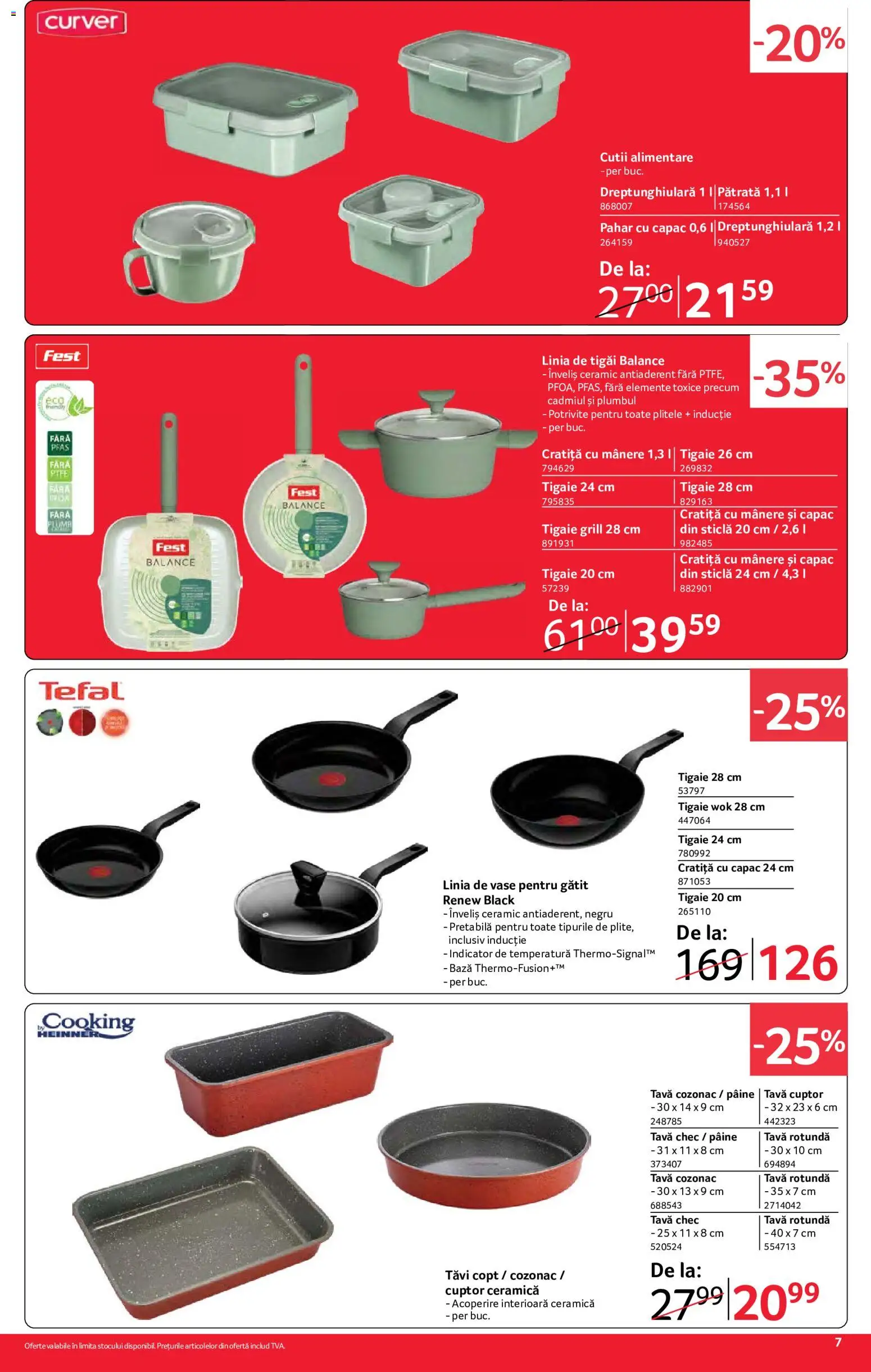 Noul catalog Selgros – valabil de la 02.10.2026 | Pagină: 7 | Produse: Tigaie, Cratiță, Vase, Pâine