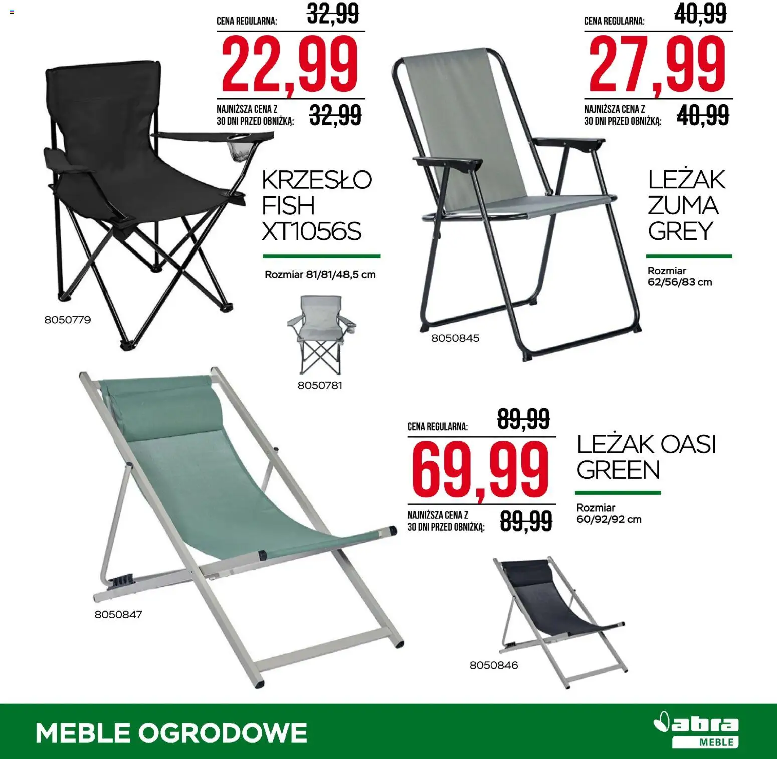Abra meble gazetka od 03.07.2026 | Strona: 3 | Produkty: Leżak, Krzesło, Meble ogrodowe