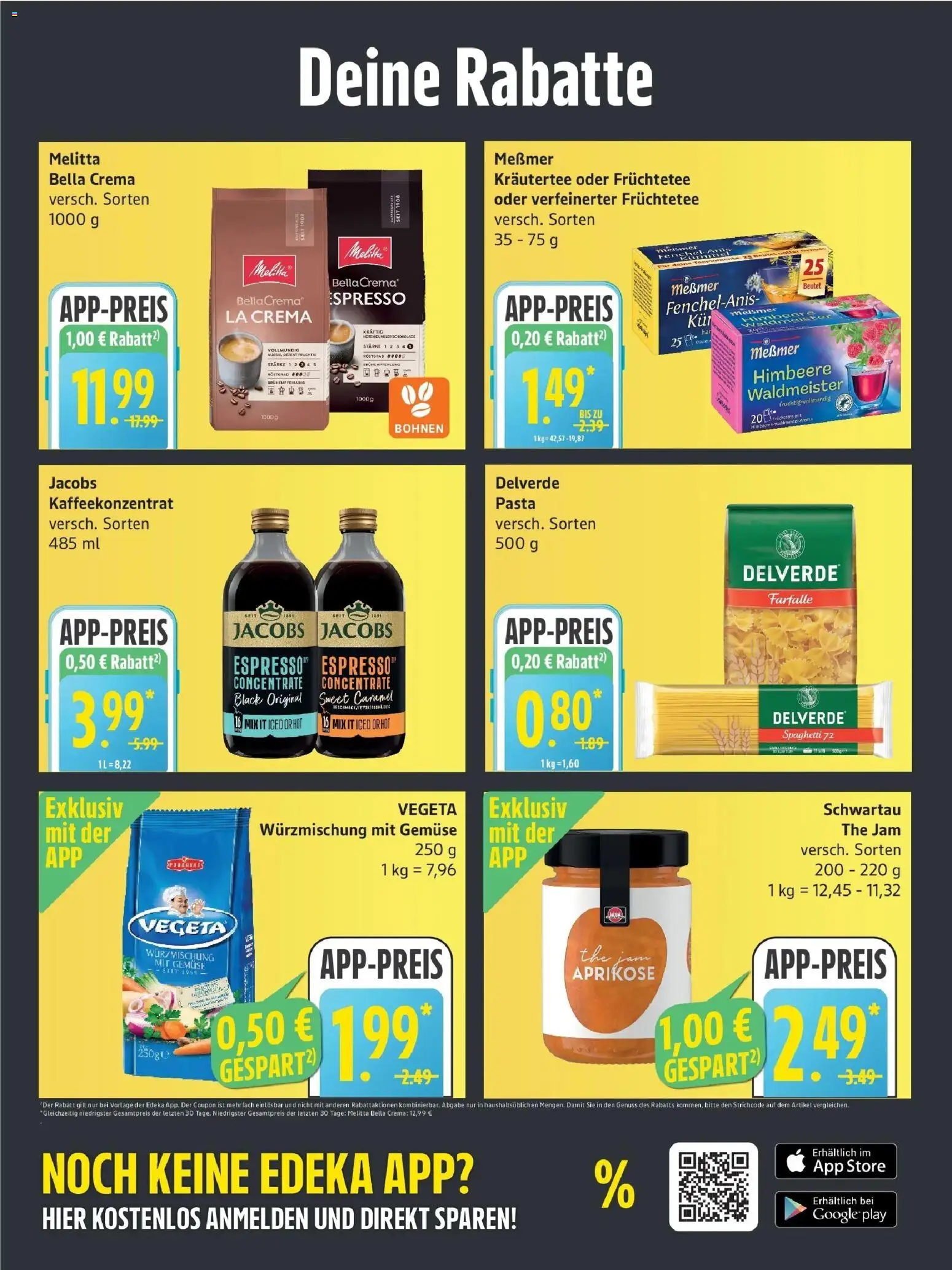 Edeka Prospekt Rostock (ab 26.10.2026) » Angebote Online | Seite: 6 | Produkte: Früchtetee, Messmer, Gemüse, Pasta