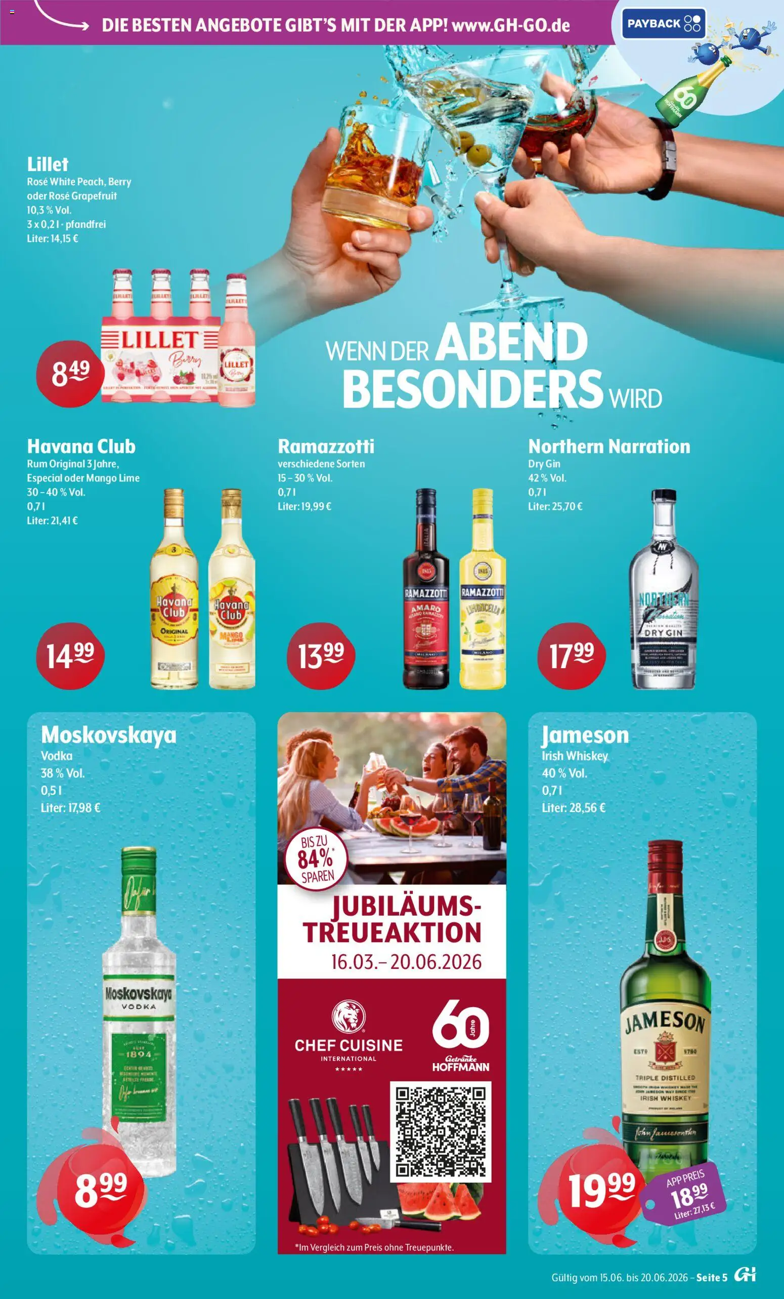 Getränke Hoffmann - Hamburg – gültig ab 15.06.2026 | Seite: 5 | Produkte: Havana club, Jameson, Lillet, Gin