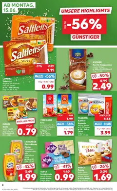 Kaufland Prospekt Osnabrück ab 15.06.2026 gültig | Seite: 6 | Produkte: Merci, Maggi, Sahne, Tassimo