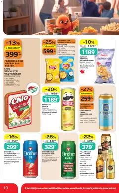 CHIO STICKLETTI VAGY KRÉKER, többféle, 80/100 g - amely érvényes a következő dátumtól: 2026.07.16. | Oldal: 10 | Termékek: Lime, Kréker, Dobozos sör, Sör