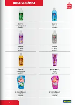 Metro katalog Fine Life - Biraj & Uživaj - pregled Metro kataloga - važi od 01.06.2026 | Strana: 31 | Proizvode: Beli luk, Šampon, Ulje, Omekšivač za veš