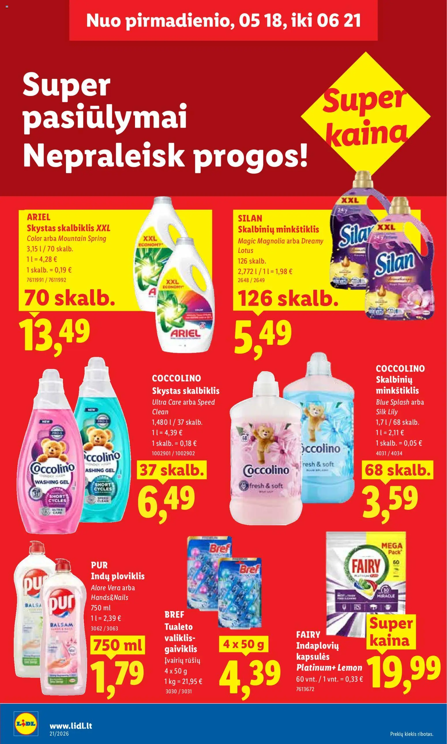 LIDL akcijos nuo 18.05.2026 | Puslapis: 32 | Prekių: Ploviklis