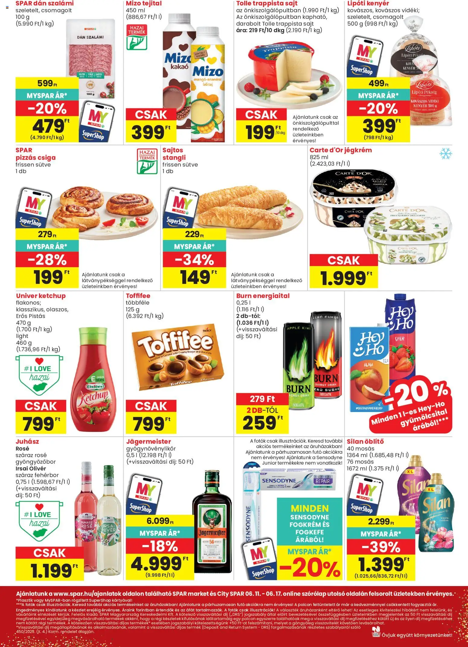 Spar Market akciós ujság - amely érvényes a következő dátumtól: 11.06.2026 | Oldal: 2 | Termékek: Gyümölcsital, Gyöngyözőbor, Ketchup, Cukor